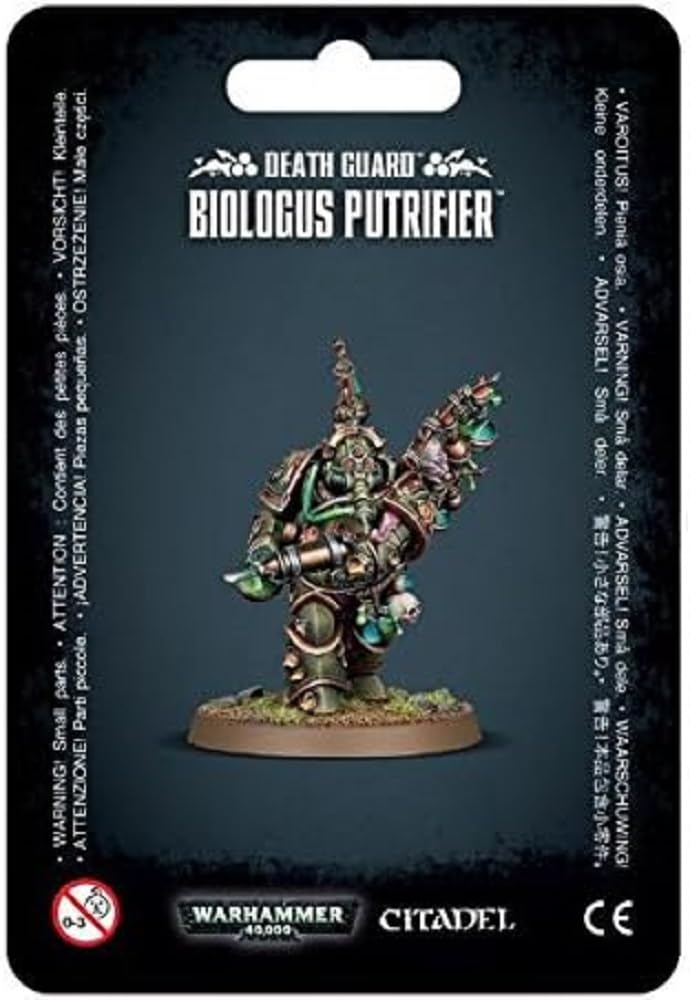 Death Guard Biologus Putrifier Miniature | Games Workshop 99070102005 | 40mm Base