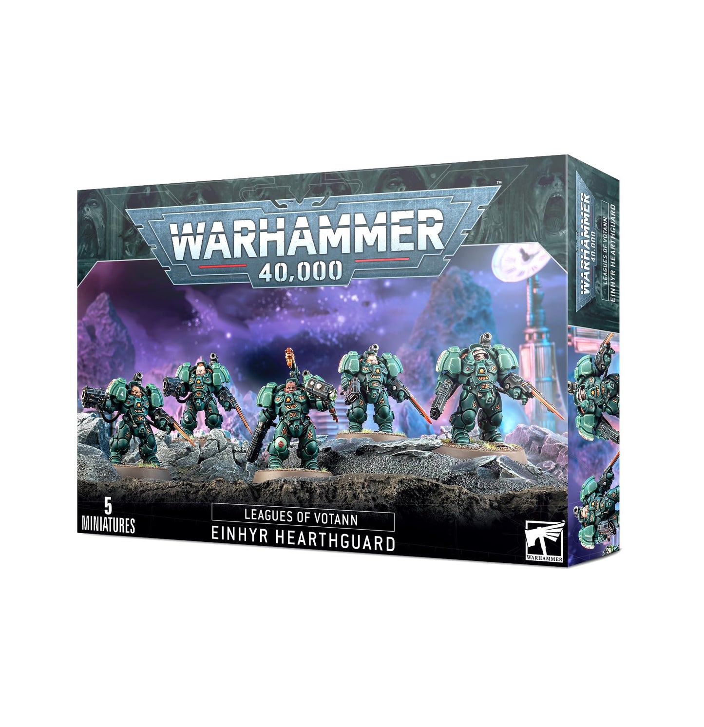 Games Workshop Warhammer 40,000 Leagues of Votann Einhyr Hearthguard – Unpainted Elite Miniatures