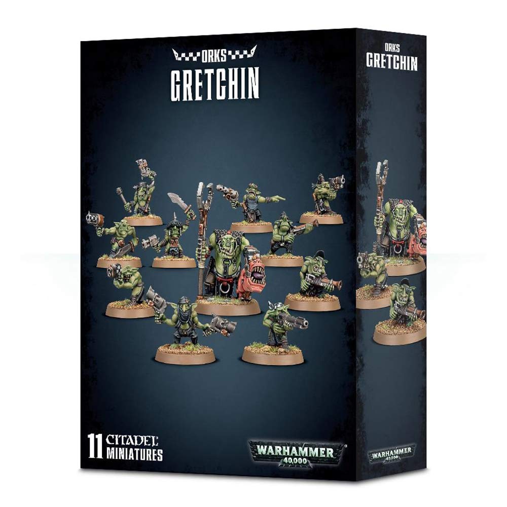Games Workshop Warhammer 40k Gretchin (2018) – Build 10 Gretchins + Runtherd | Ages 14+