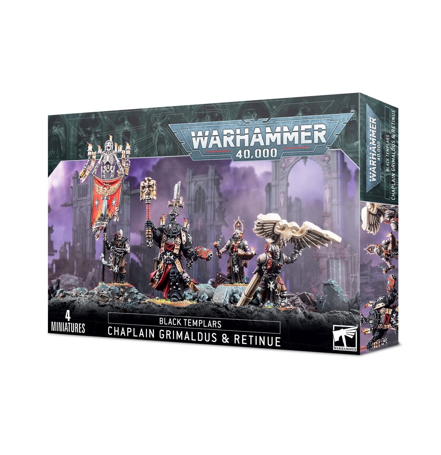 Games Workshop Warhammer 40,000 Black Templars Grimaldus & Retinue – HQ Miniatures Kit