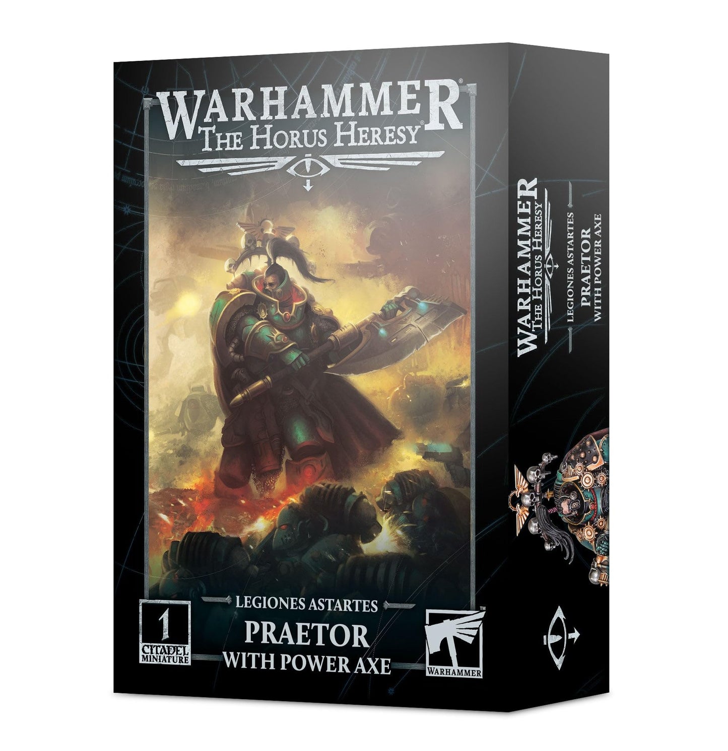Games Workshop Warhammer Horus Heresy Legiones Astartes Praetor with Power Axe – Collectible Miniature