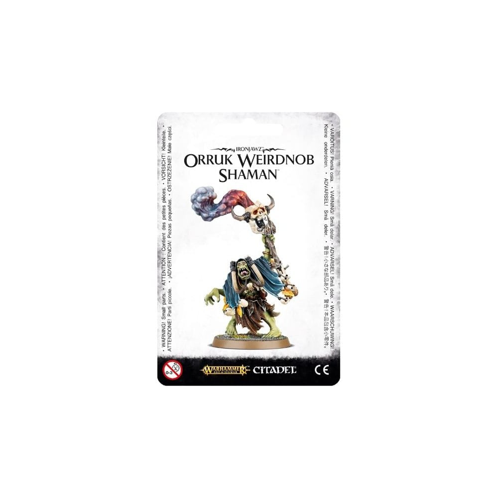 Games Workshop Ironjawz Weirdnob Shaman Miniature – Unpredictable Orruk Wizard