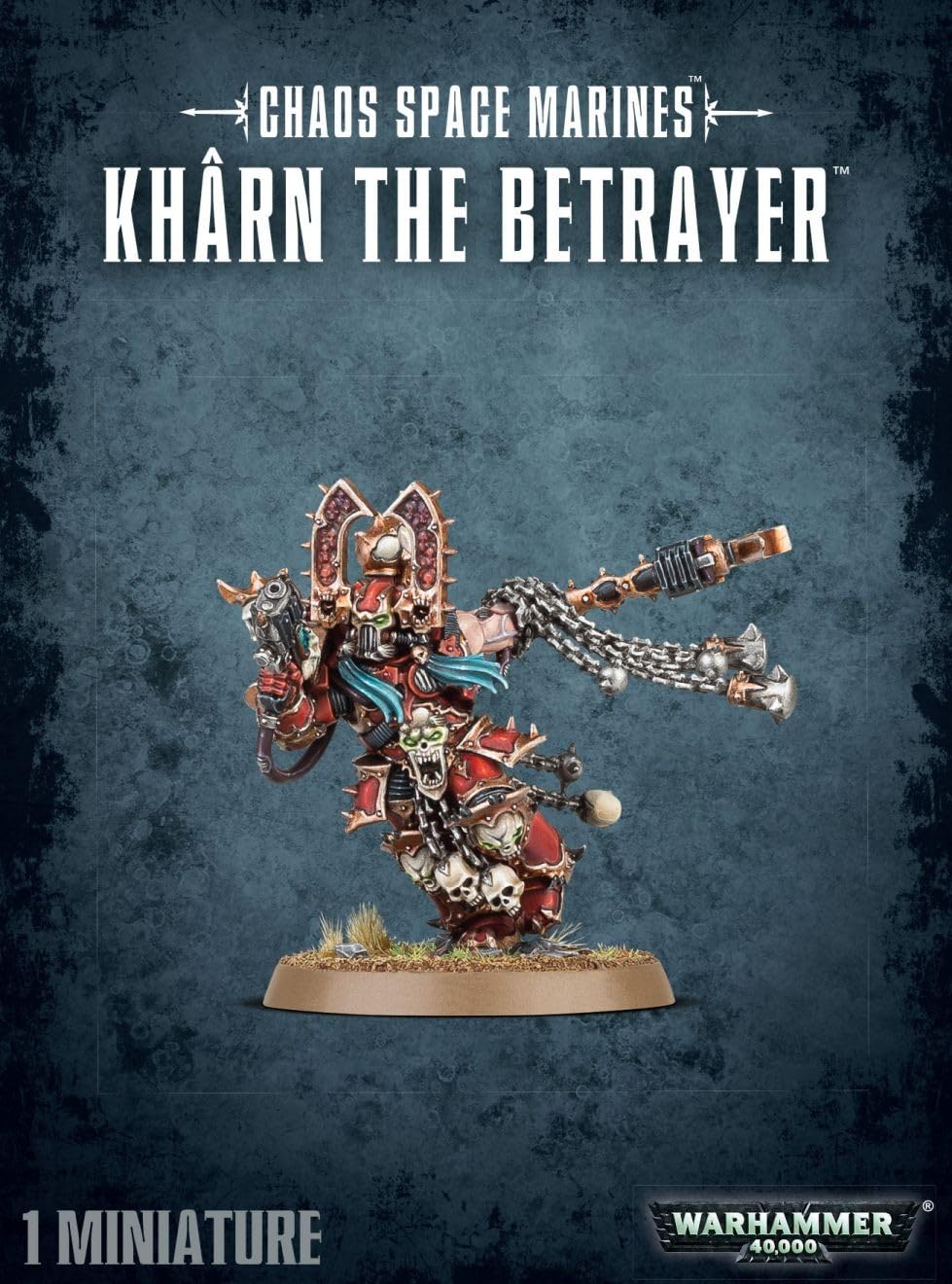 Games Workshop Kharn The Betrayer – 40mm Plastic Miniature Kit (99120102060)