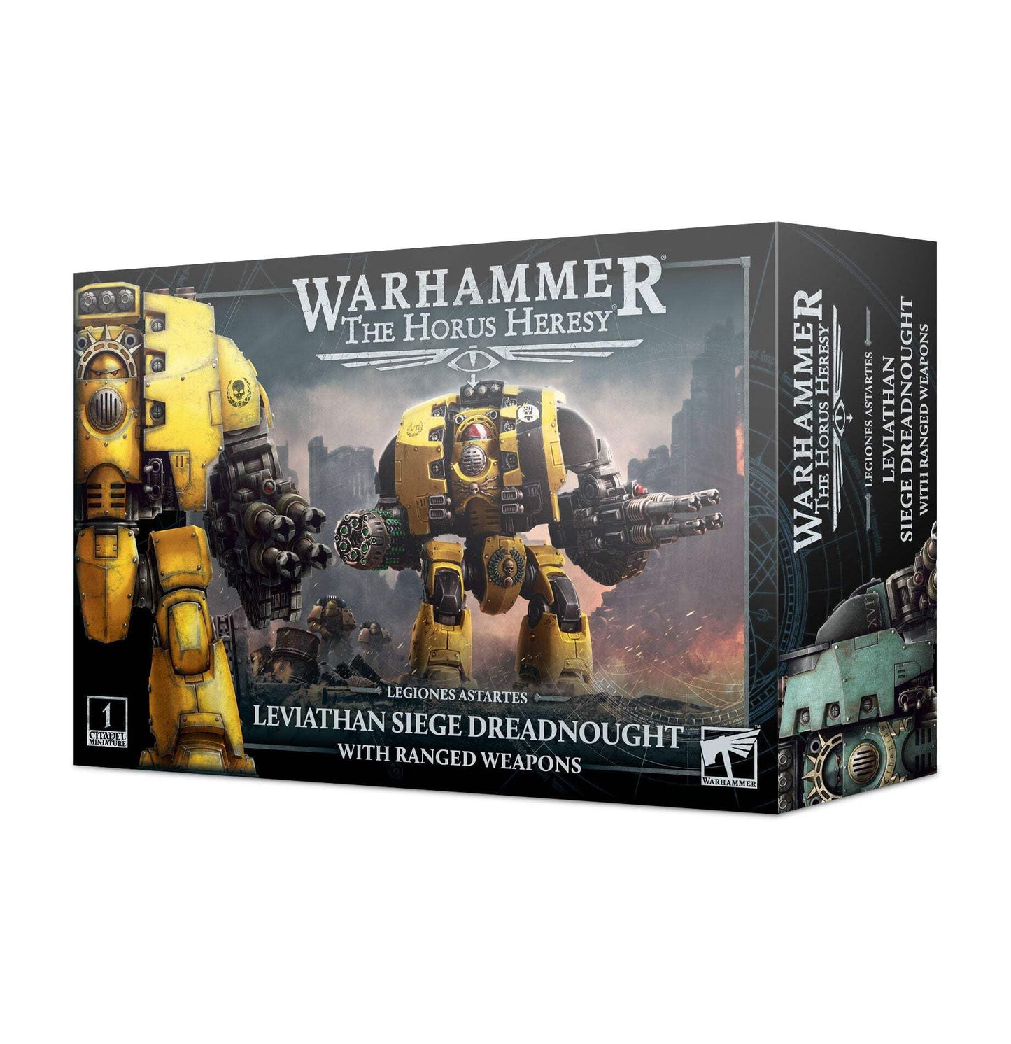 Games Workshop Leviathan Siege Dreadnought with Ranged Weapons – Customizable Armoured Walker (31-28)