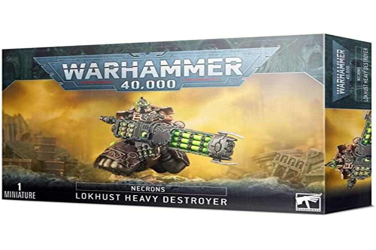 Games Workshop Lokhusts Heavy Destroyer – Warhammer 40k Necron (All Grey)