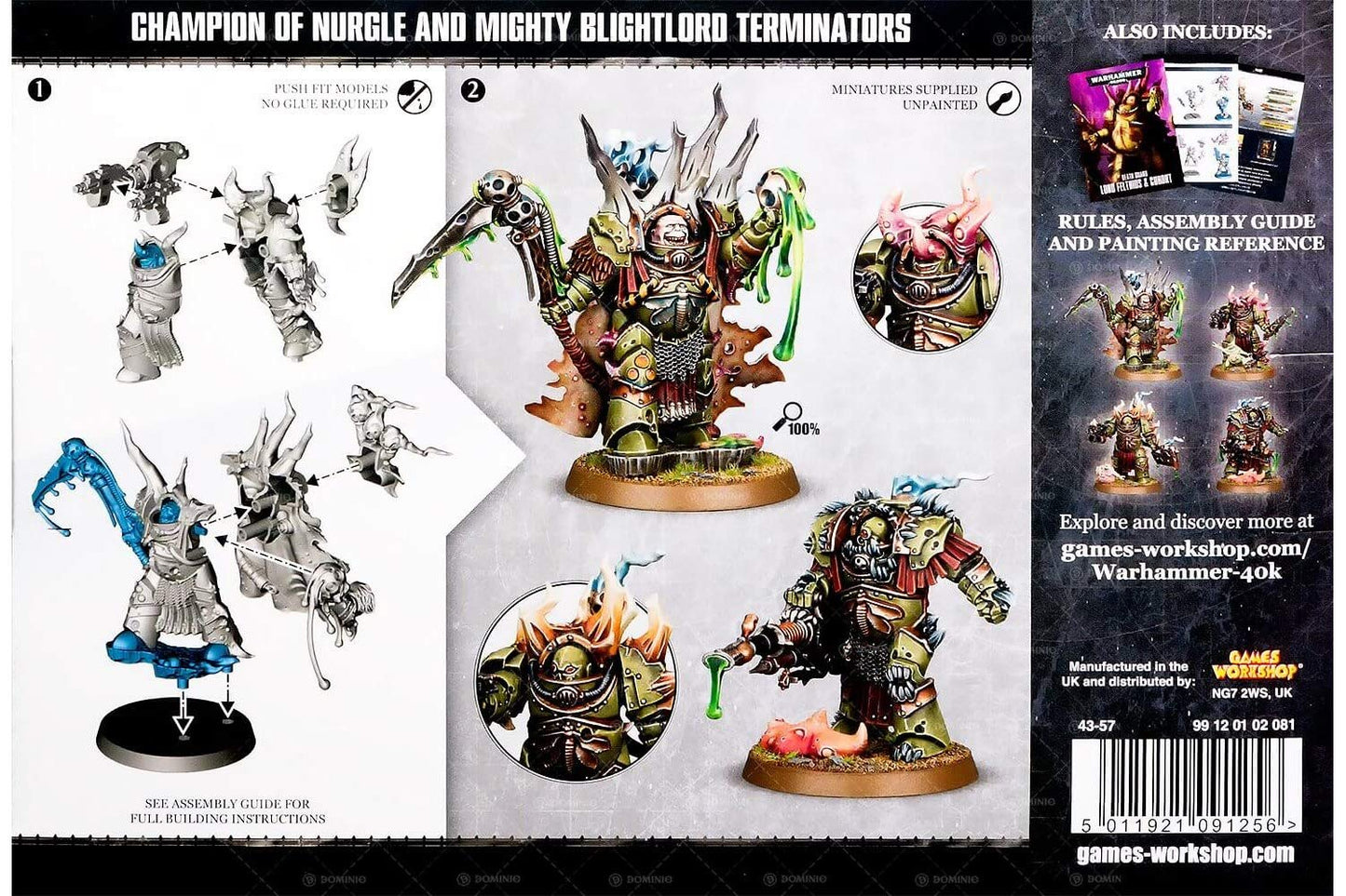 Games Workshop 99120102081 ETB Lord Felthius and The Tainted Cohort – 4 Death Guard Minis