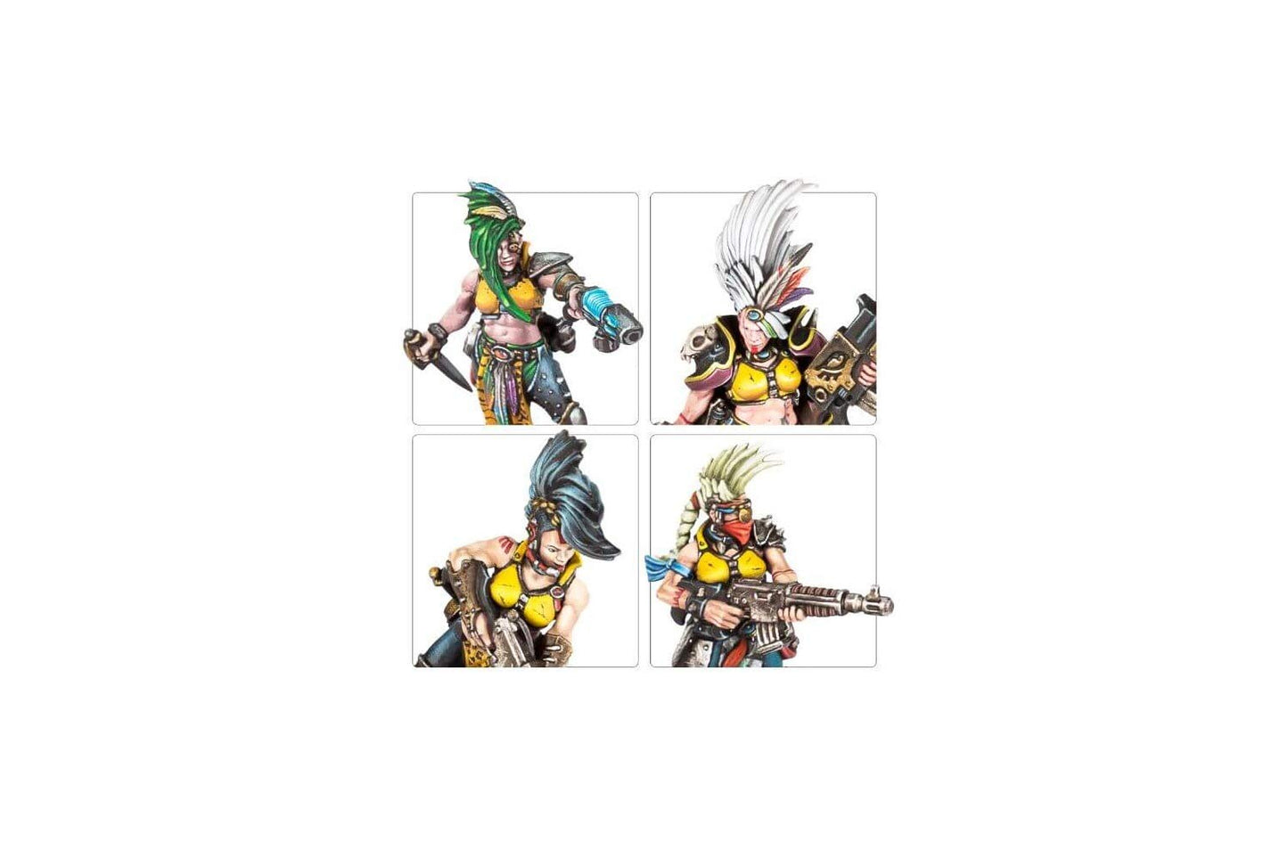 Games Workshop Necromunda Escher Gang Miniatures – 10 Plastic Figures
