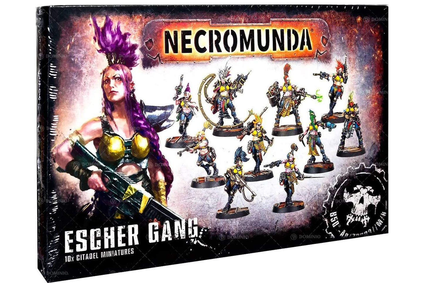 Games Workshop Necromunda Escher Gang Miniatures – 10 Plastic Figures