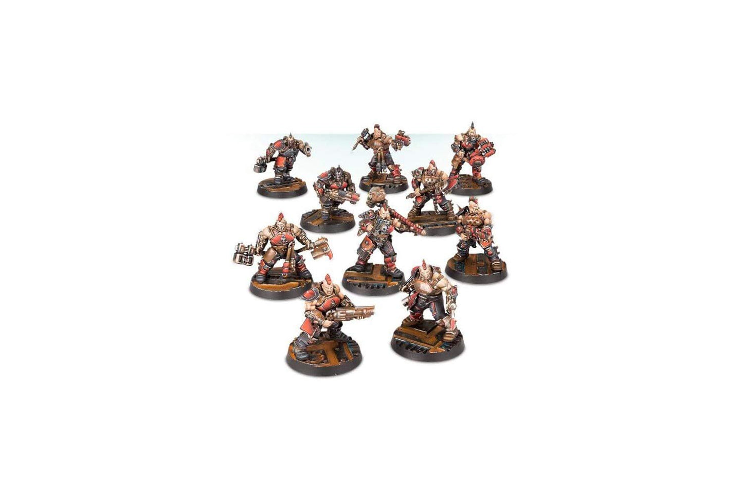 Games Workshop Necromunda Goliath Gang Miniatures – 10-Figure Plastic Set
