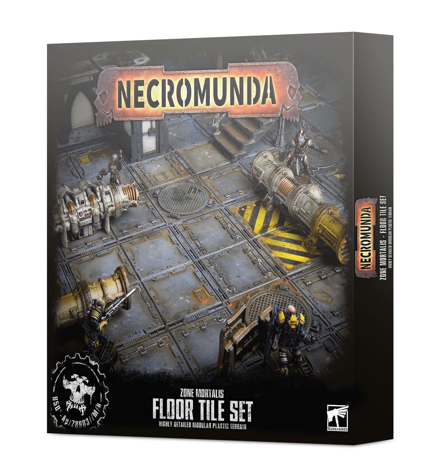 Games Workshop Necromunda Zone Mortalis Floor Tile Set | Modular Terrain for Skirmish Battles