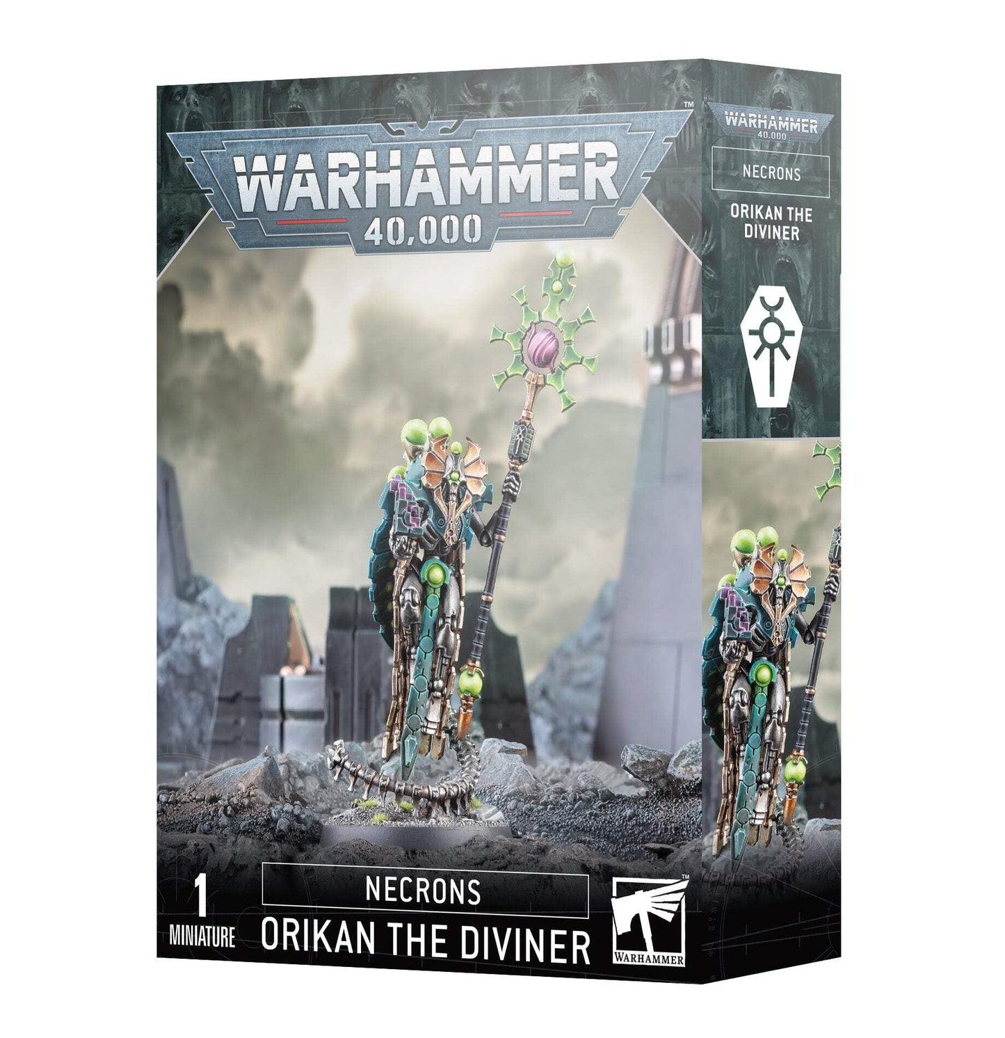 Games Workshop Warhammer 40,000 Necrons Orikan The Diviner | Plastic Miniature Figure