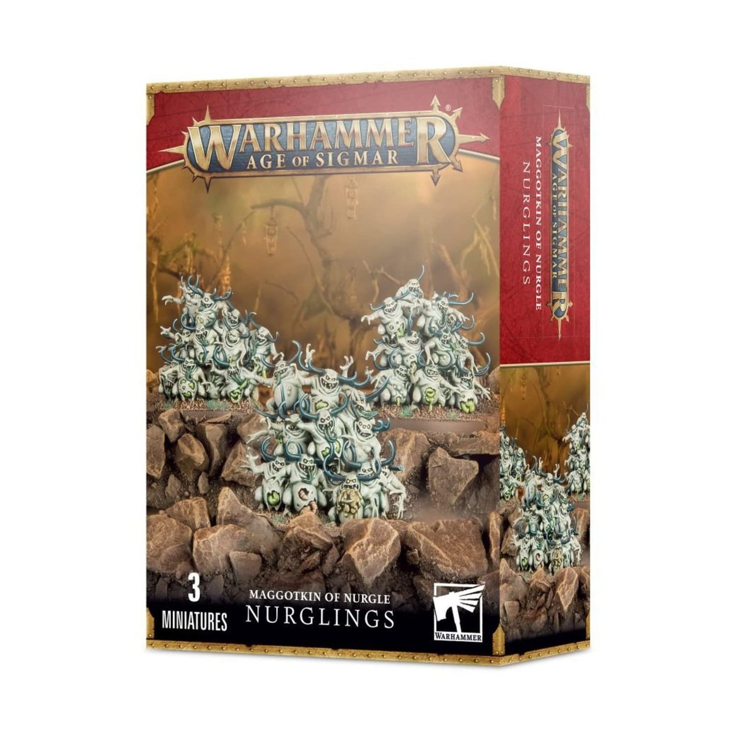 Games Workshop Warhammer Age of Sigmar Nurglings Model Kit — Unpainted Plastic Miniatures
