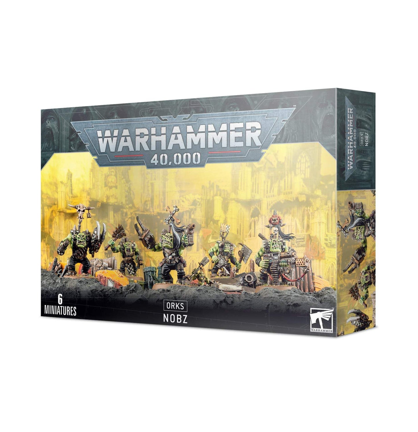 Games Workshop Warhammer 40k Ork Nobz (2018) – Plastic Miniature Figure