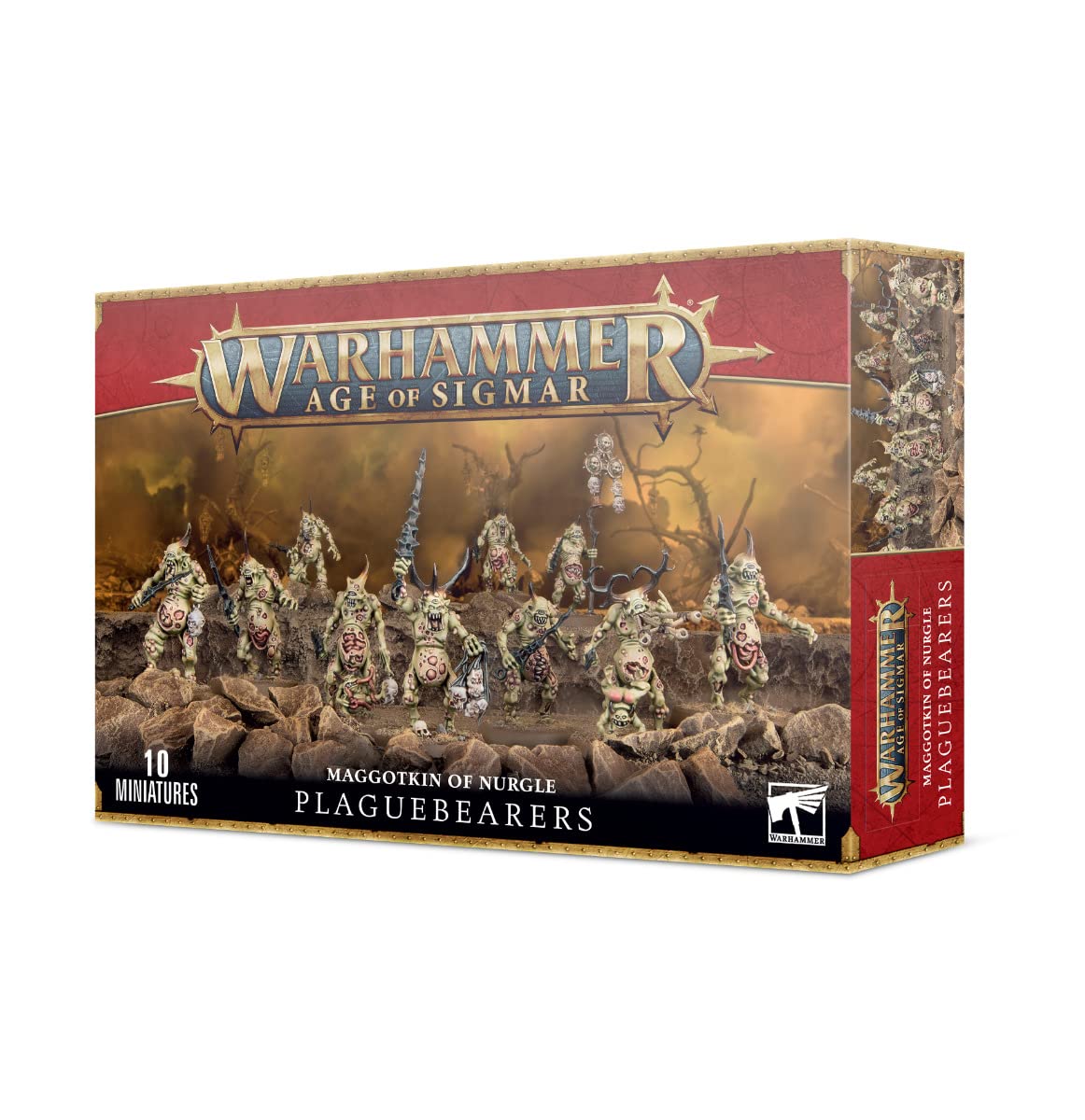 Games Workshop Daemons of Nurgle Plaguebearers Plastic Kit – 10 Miniatures