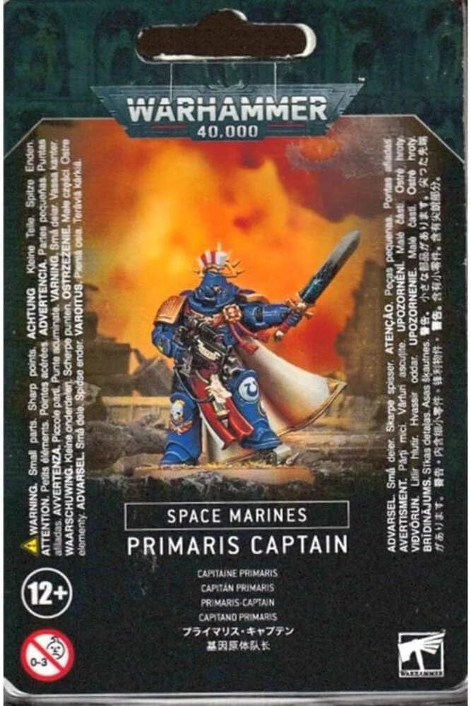 Games Workshop Primaris Captain Plastic Kit (99120101179) | Space Marines 21-Component Miniature