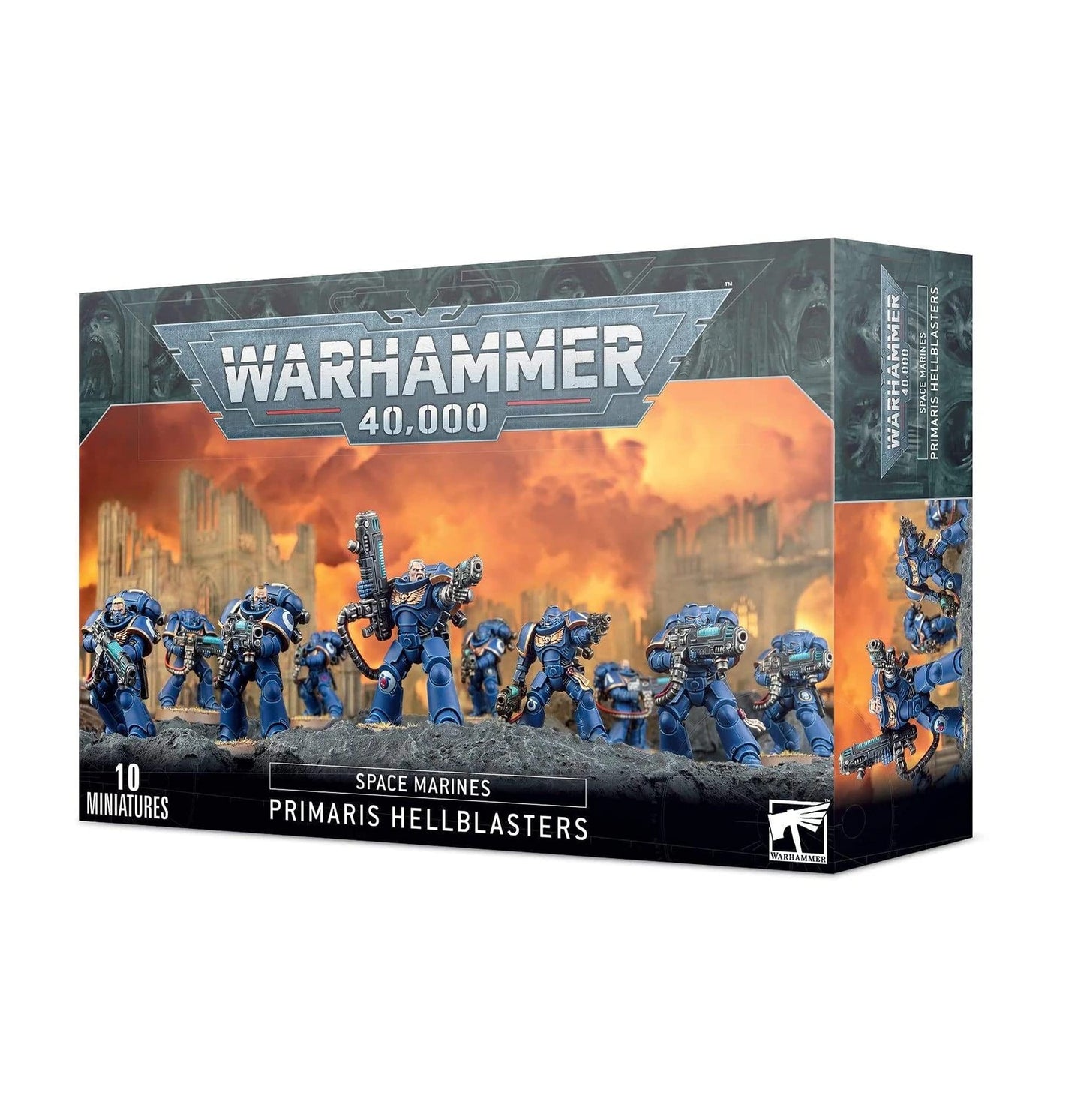 Games Workshop Warhammer 40k Space Marines Primaris Hellblasters – 10-Model Plasma Squad Kit