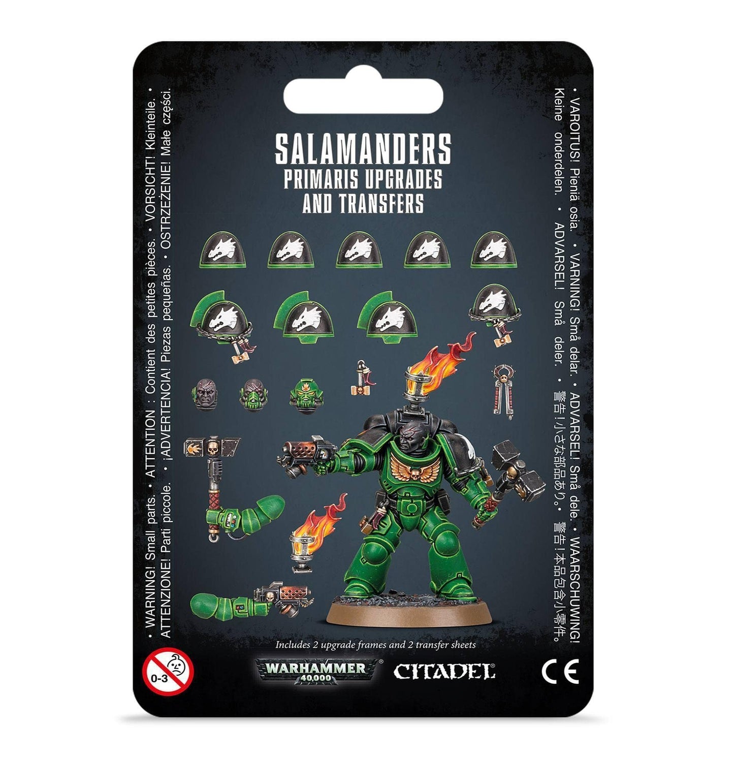 Games Workshop W40K Salamanders Primaris Upgrades & Transfers | Shoulder Pads, Heads & Accessories