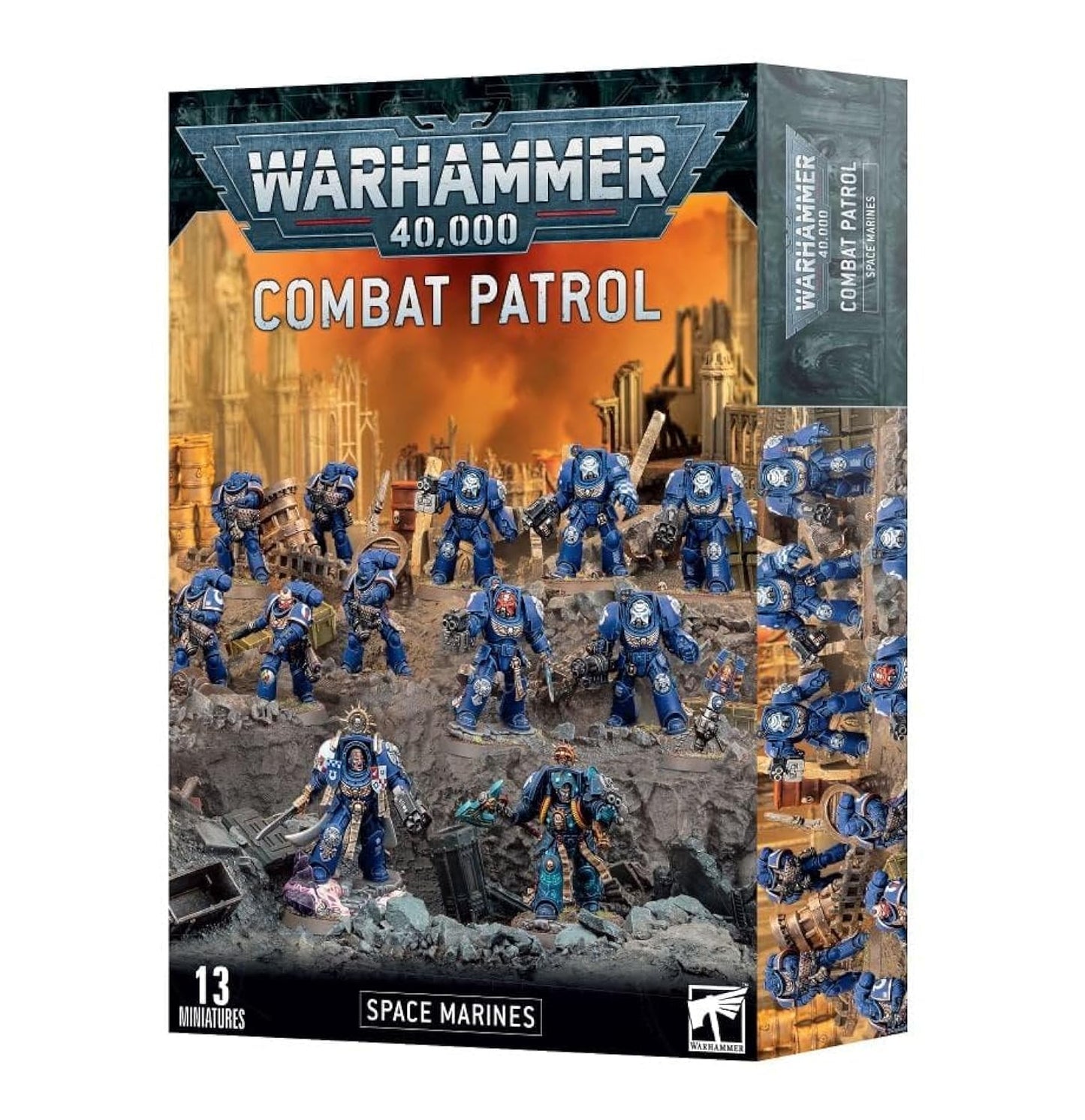 Games Workshop Warhammer 40K Space Marines Combat Patrol – 13 Multipart Miniatures