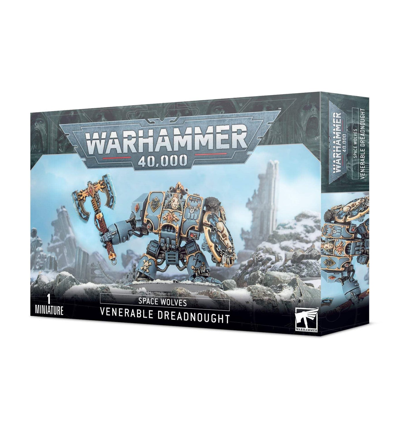 Games Workshop Warhammer Space Wolves: Venerable Dreadnought Bjorn the Fell-Handed & Murderfang Marines 53-12