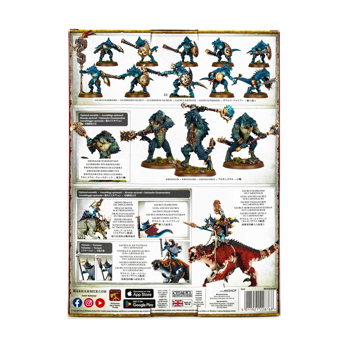 Games Workshop Warhammer AoS Spearhead Seraphon – Spearhead Seraphon Miniature SKU 99120208045