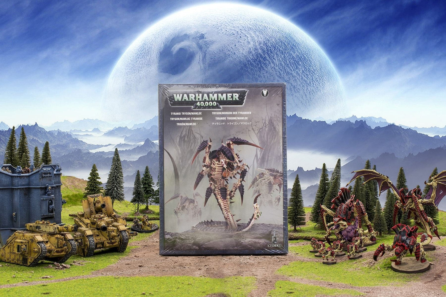 Games Workshop Tyranid Trygon/Mawloc Miniature Kit – Unpainted Plastic Figure