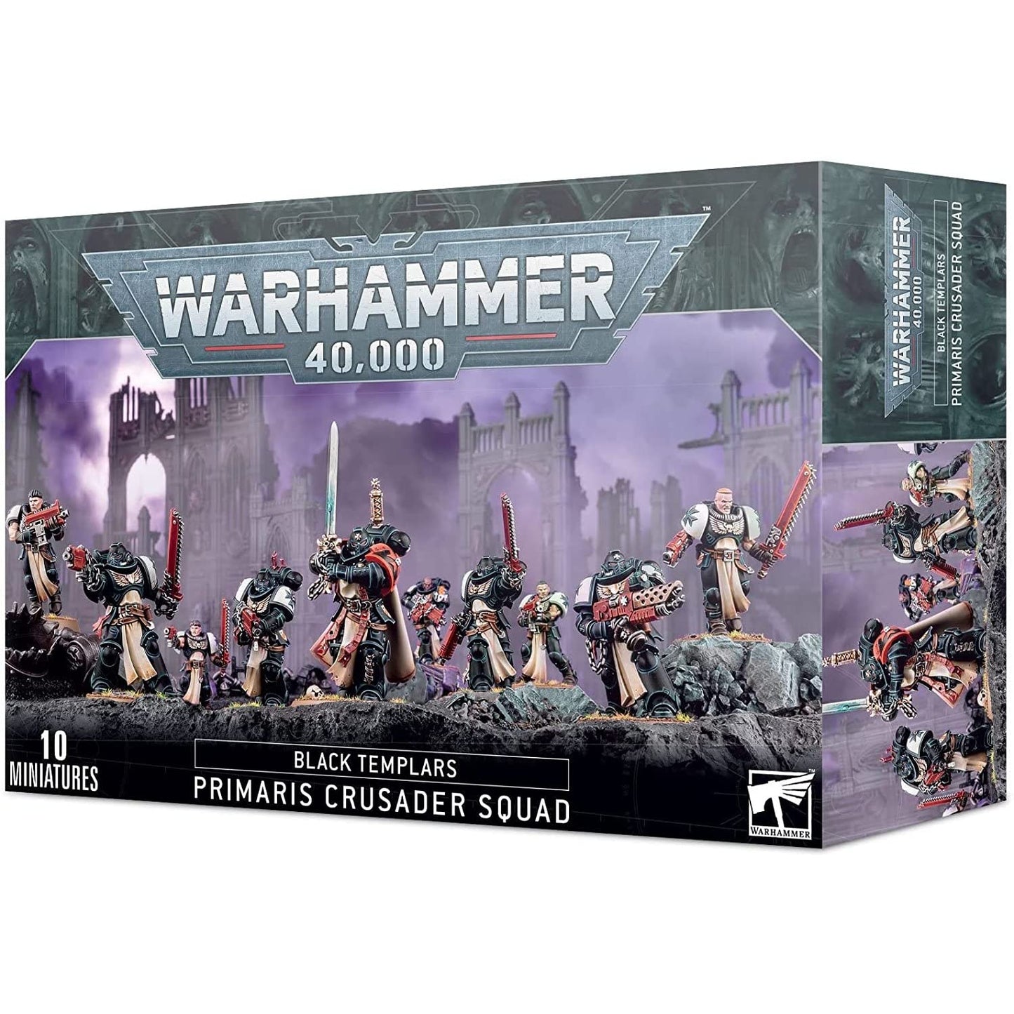 Games Workshop Warhammer 40,000 Black Templars: Primaris Crusader Squad - 10-Model Kit