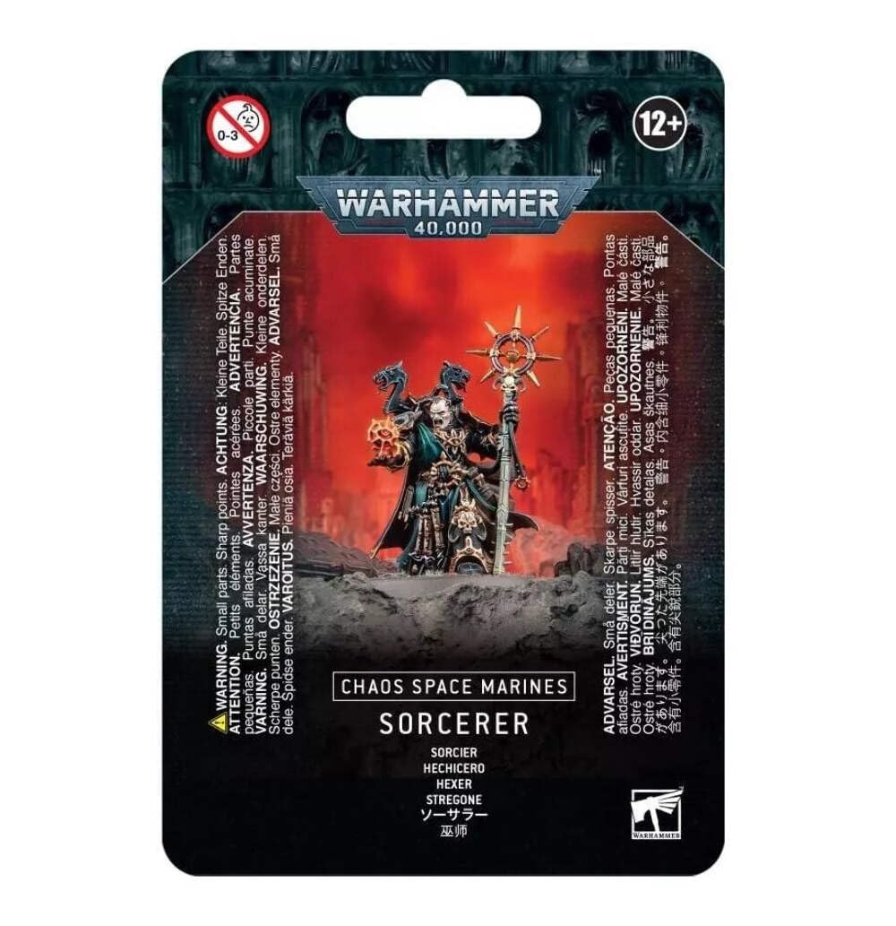 Games Workshop Warhammer 40,000 Chaos Space Marines Sorcerer – Plastic Miniature