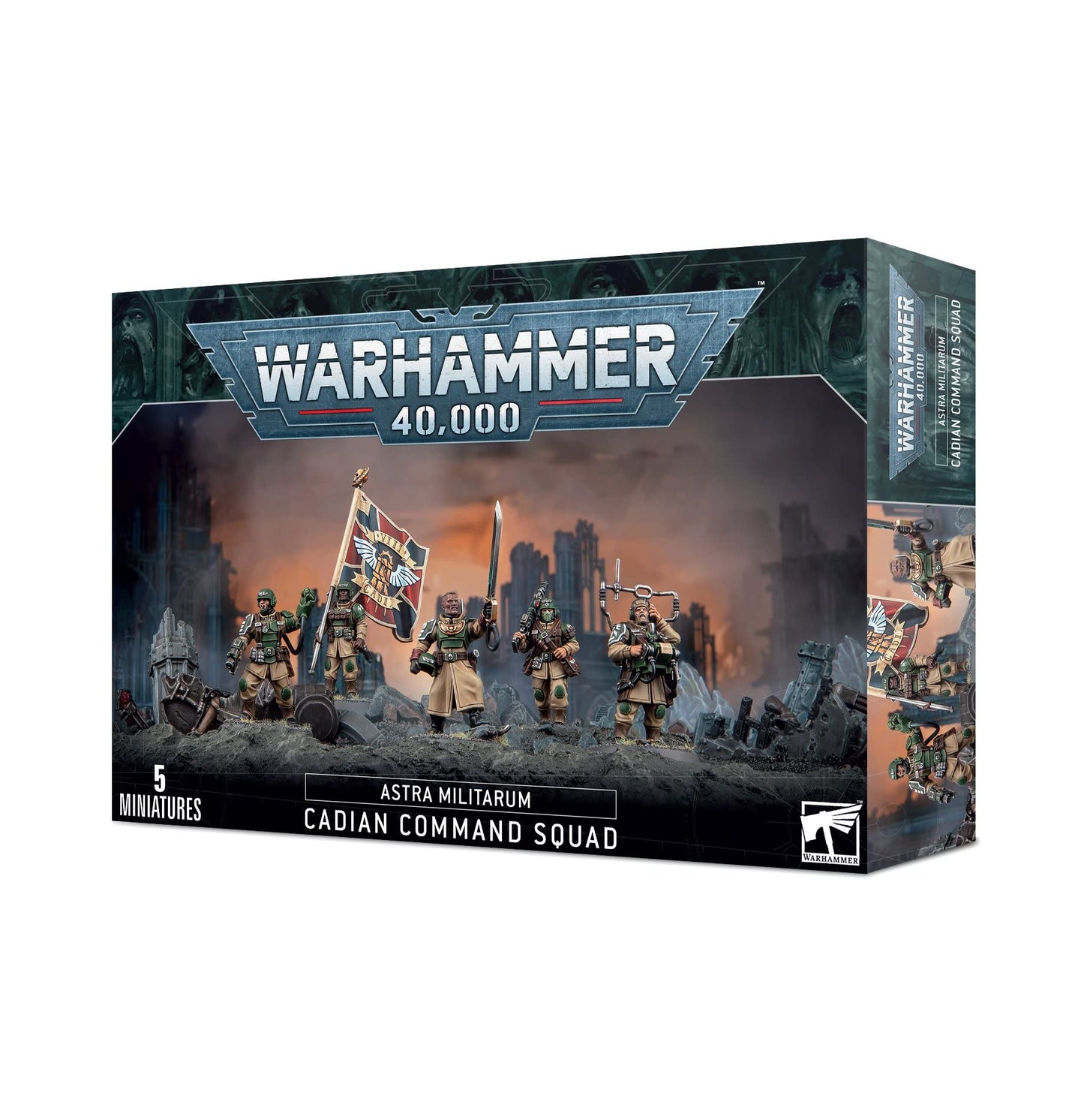 Warhammer 40k Astra Militarum Cadian Command Squad (2023) | Games Workshop