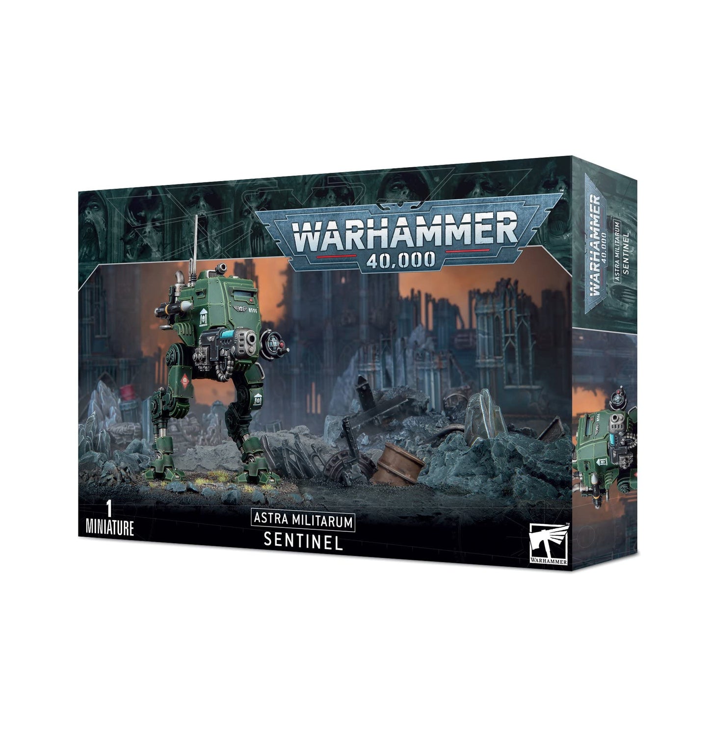 Games Workshop Warhammer 40K Astra Militarum Sentinel – Armoured Walker with Versatile Loadouts