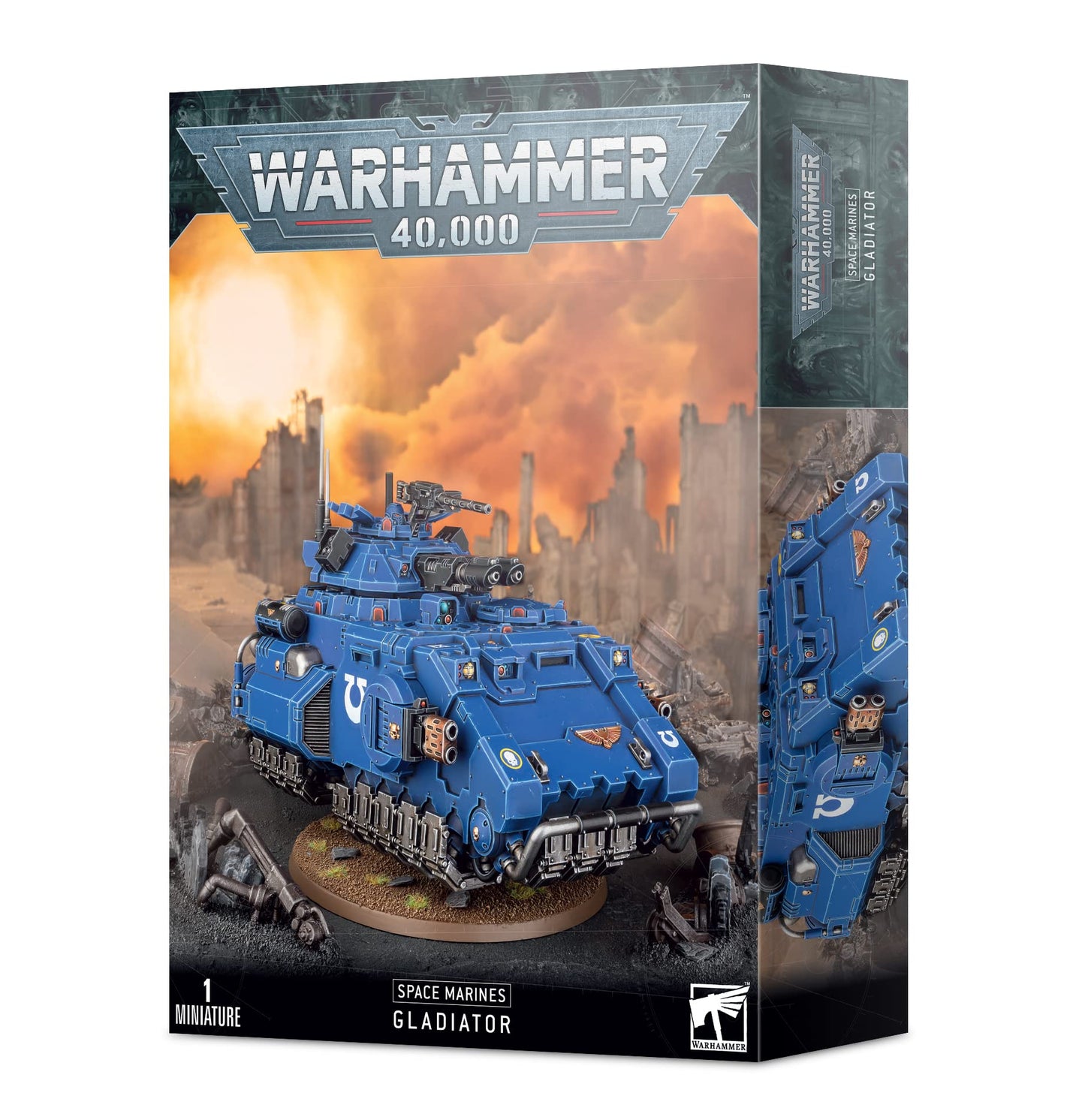Games Workshop Warhammer 40k Space Marine Gladiator Kit | 157 Plastic Components + 100mm Base | GAW48-37-99-12-01-01-282