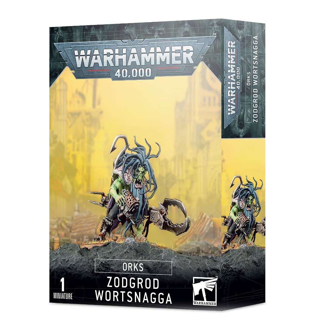 Games Workshop Warhammer 40k Orks Zodgrod Wortsnagga Black – Runtherd Beast Snagga Miniature