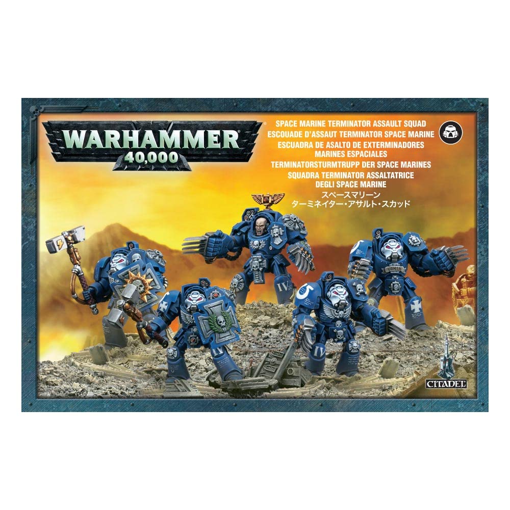 Games Workshop Warhammer Space Marines Terminator Assault Squad – Tabletop Miniatures