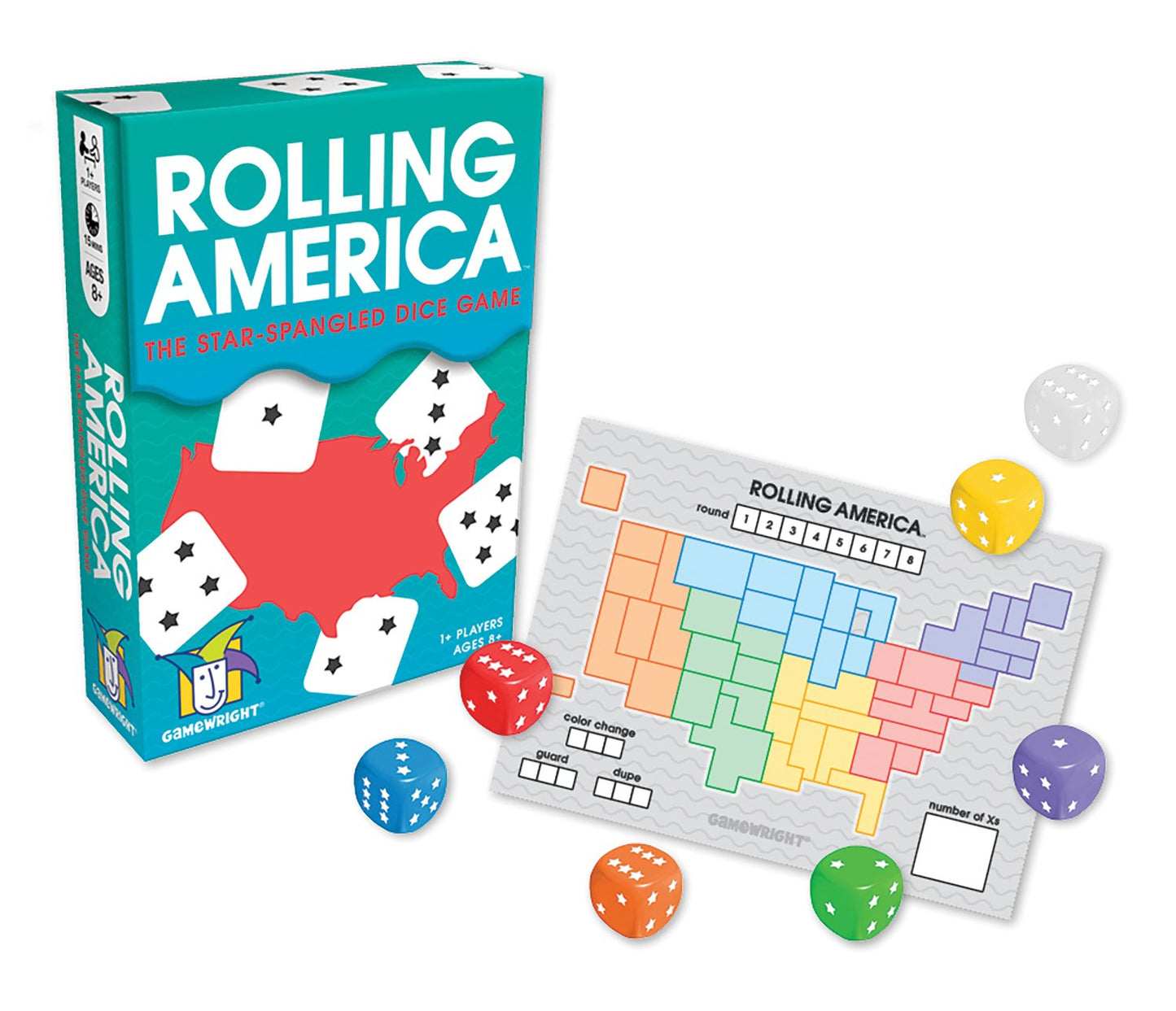 Gamewright Rolling America – Star-Spangled Dice Strategy Game