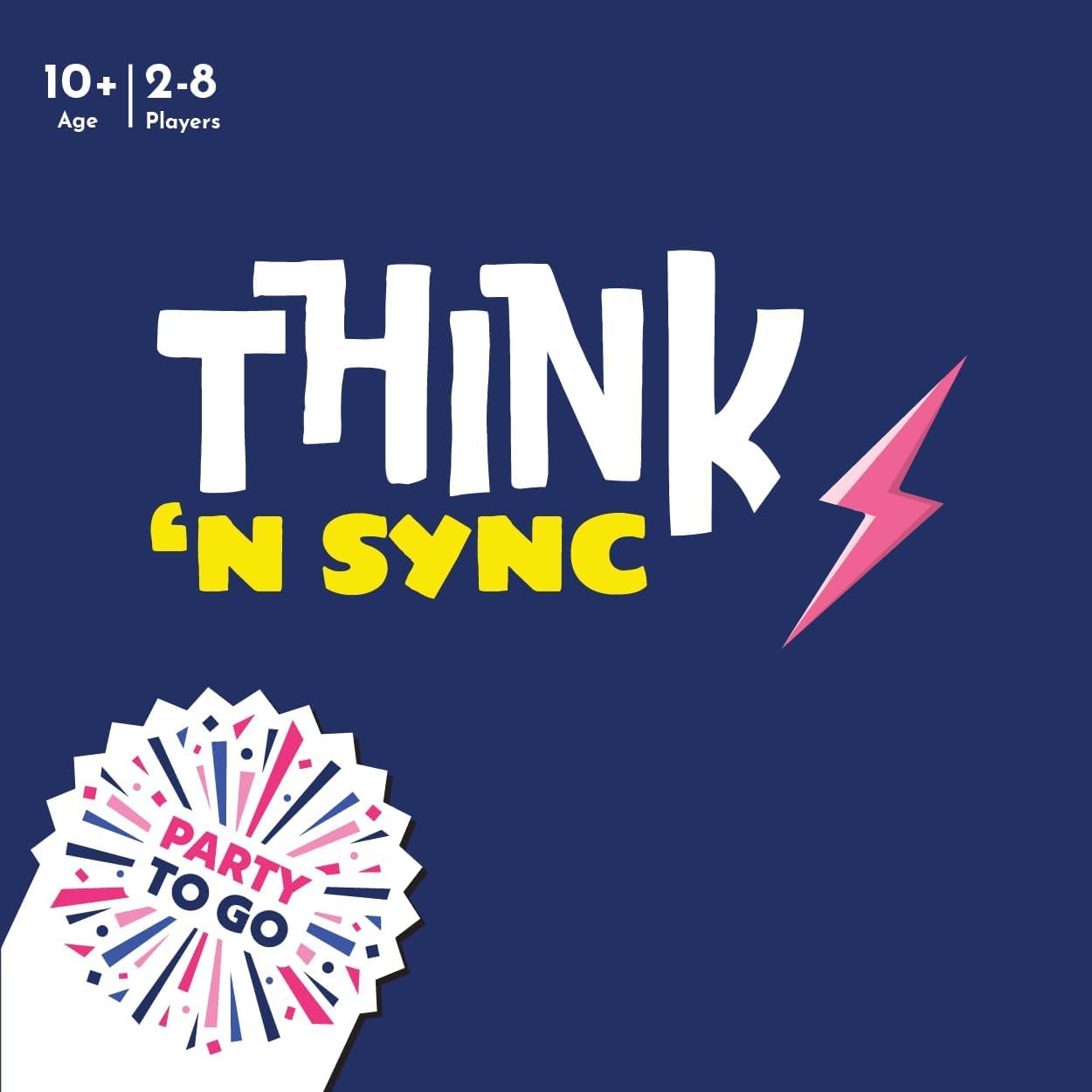Gamewright Think 'N Sync – Fast-Paced Party Card Game for 3-8 Players (Ages 10+)