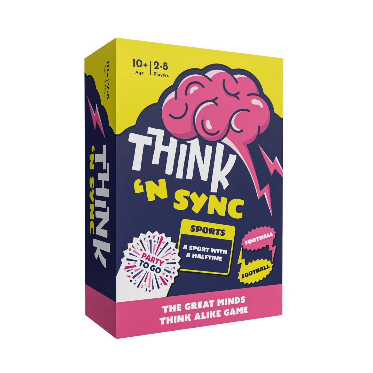Gamewright Think 'N Sync – Fast-Paced Party Card Game for 3-8 Players (Ages 10+)