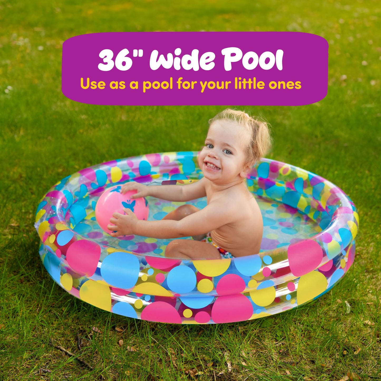 Gamie Duck Pond Matching Carnival Game — 3 ft x 6 in Inflatable Pool + 20 Numbered Ducks