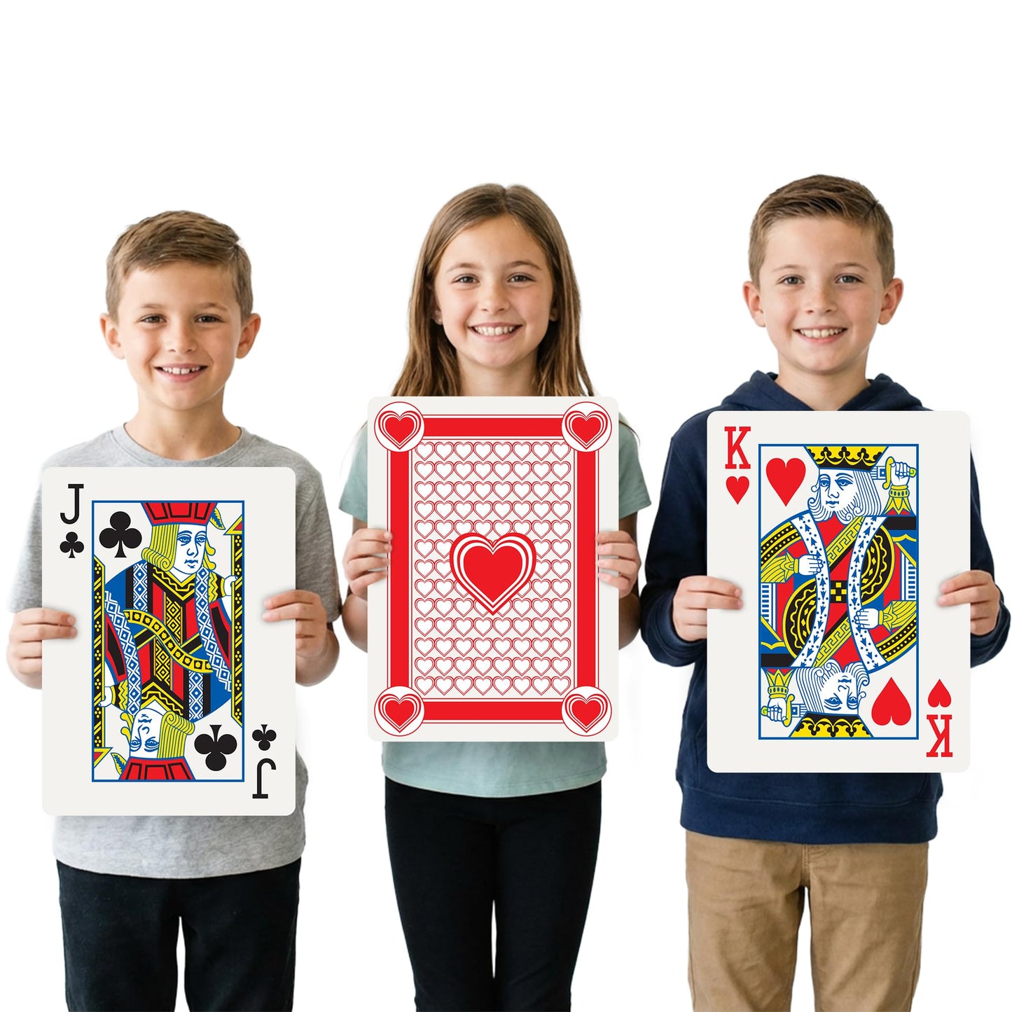 Gamie Giant Poker Jumbo Playing Cards – Extra Large 10.5 x 14.5 Inches (52 Cards + 2 Jokers)