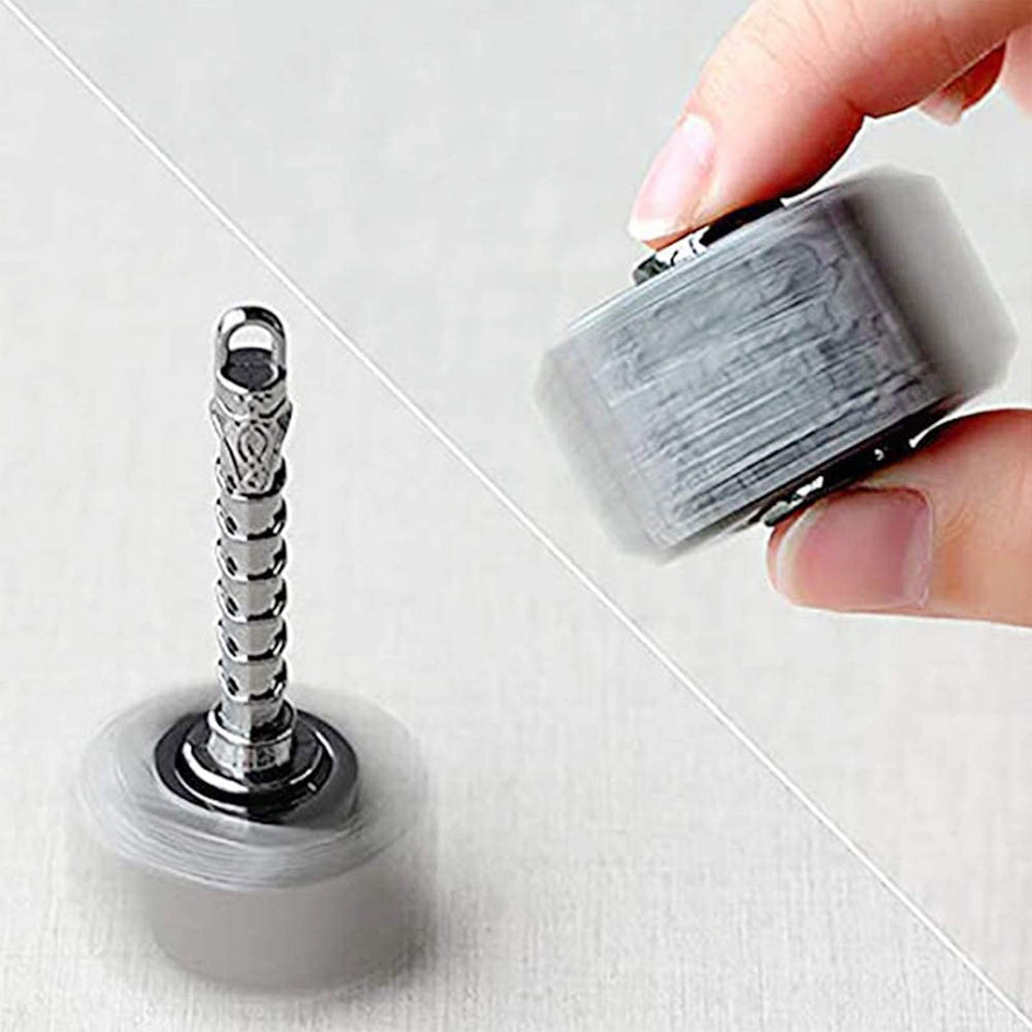 Gamtec Mini Hammer Spinner Set – Metal Star Fidget Toys (2 Pack) for Focus