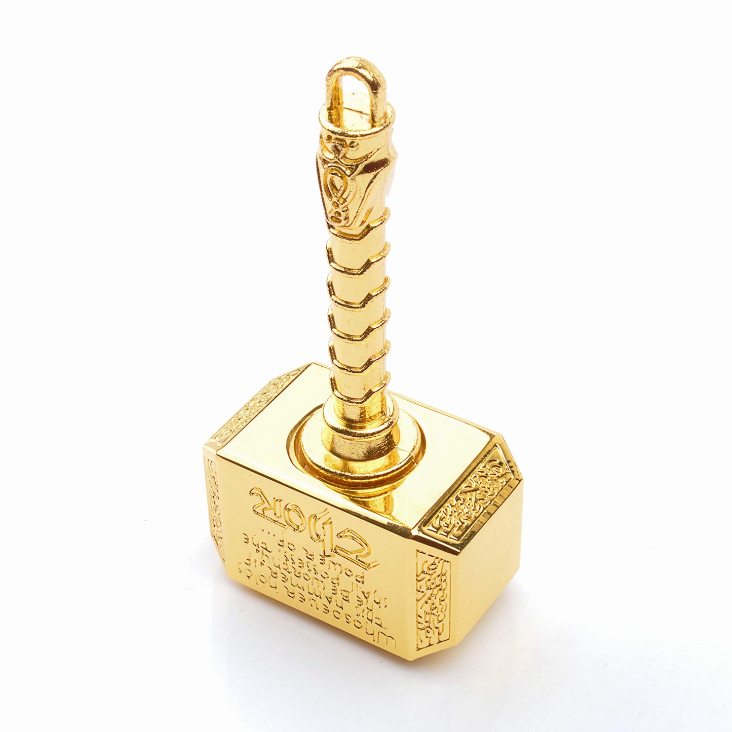Gamtec Fidget Chain Hammer Spinner – Metal Mjolnir Design, Stress Relief Toy (Golden)