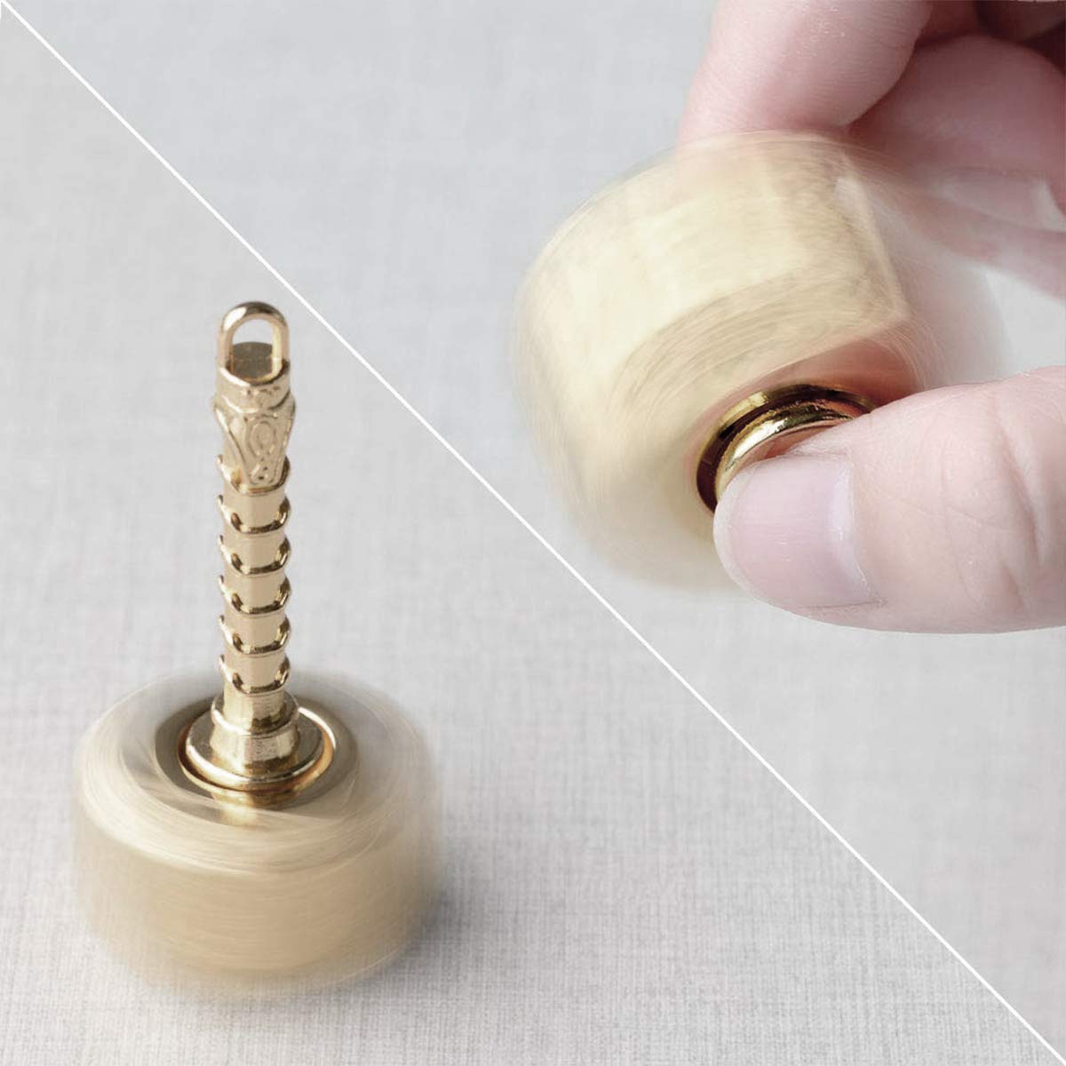 Gamtec Fidget Chain Hammer Spinner – Bronze Focus Toy