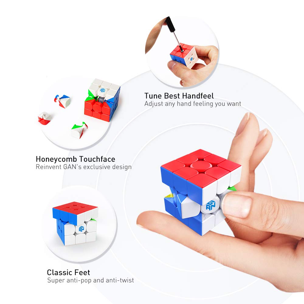 GAN 330 Keychain Cube – 3x3 Mini Stickerless Speed Cube | Portable 1.2 Inch