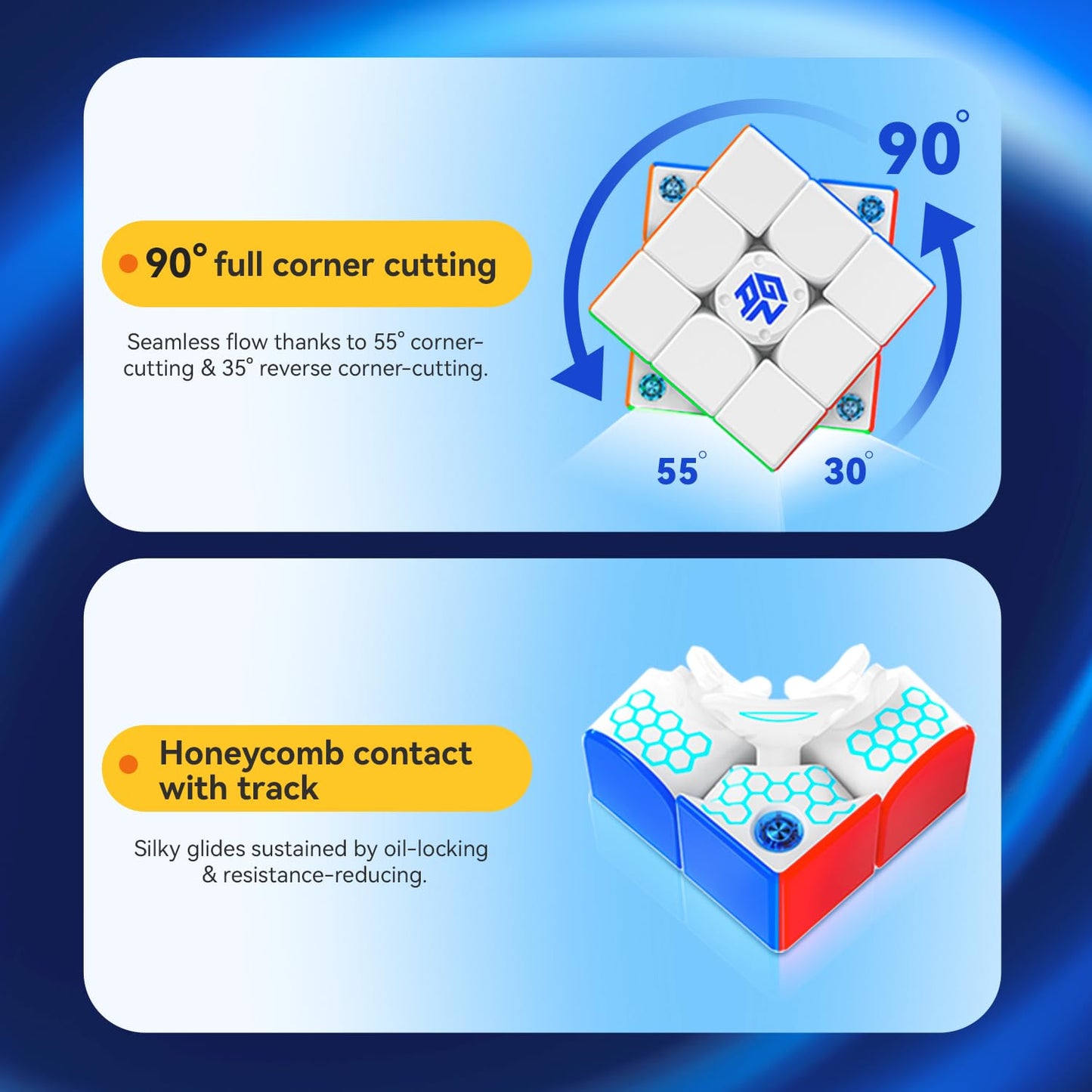 GAN 356 i Carry E Smart Speed Cube: Magnetic Precision, Bluetooth App Tracking & Real-Time Solving