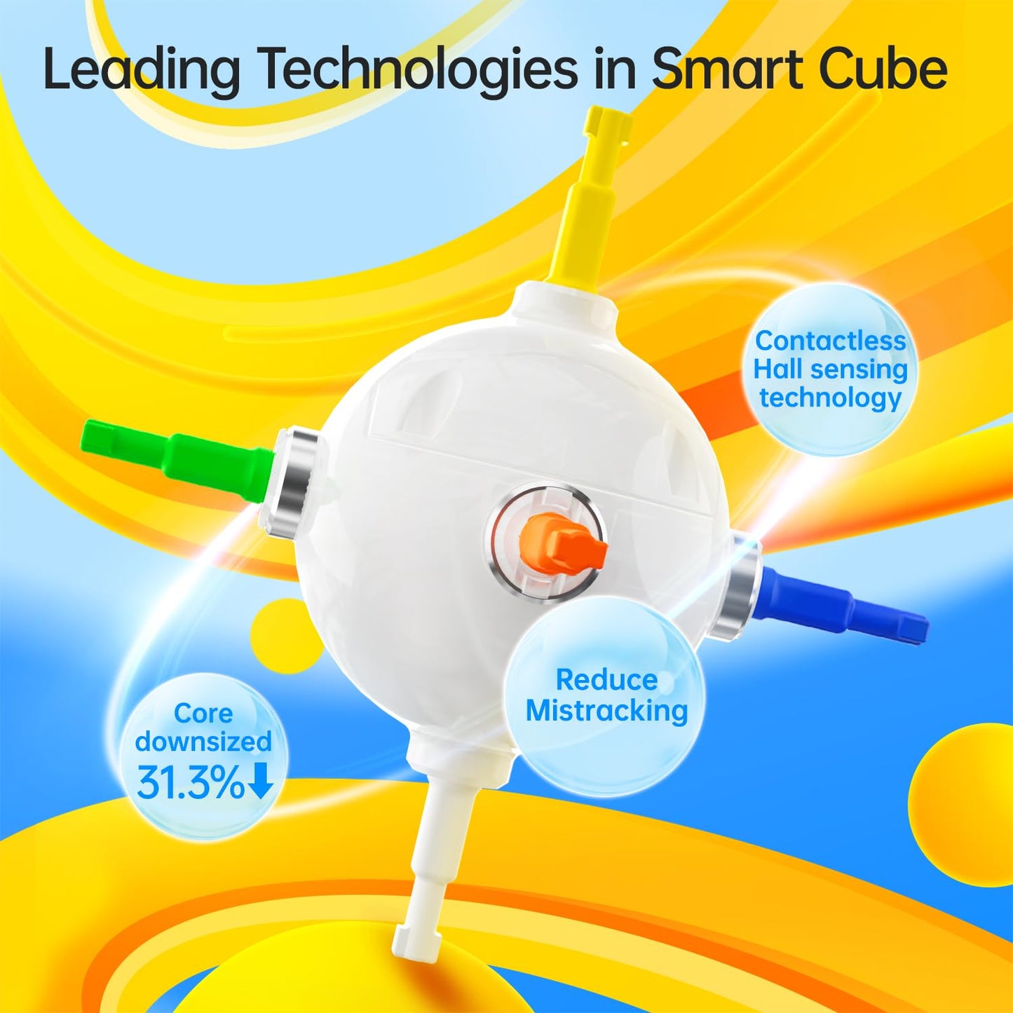 GAN 356 iCarry 2 – Smart Speed Cube with Magnetic Timer, App Connectivity & Replaceable Battery