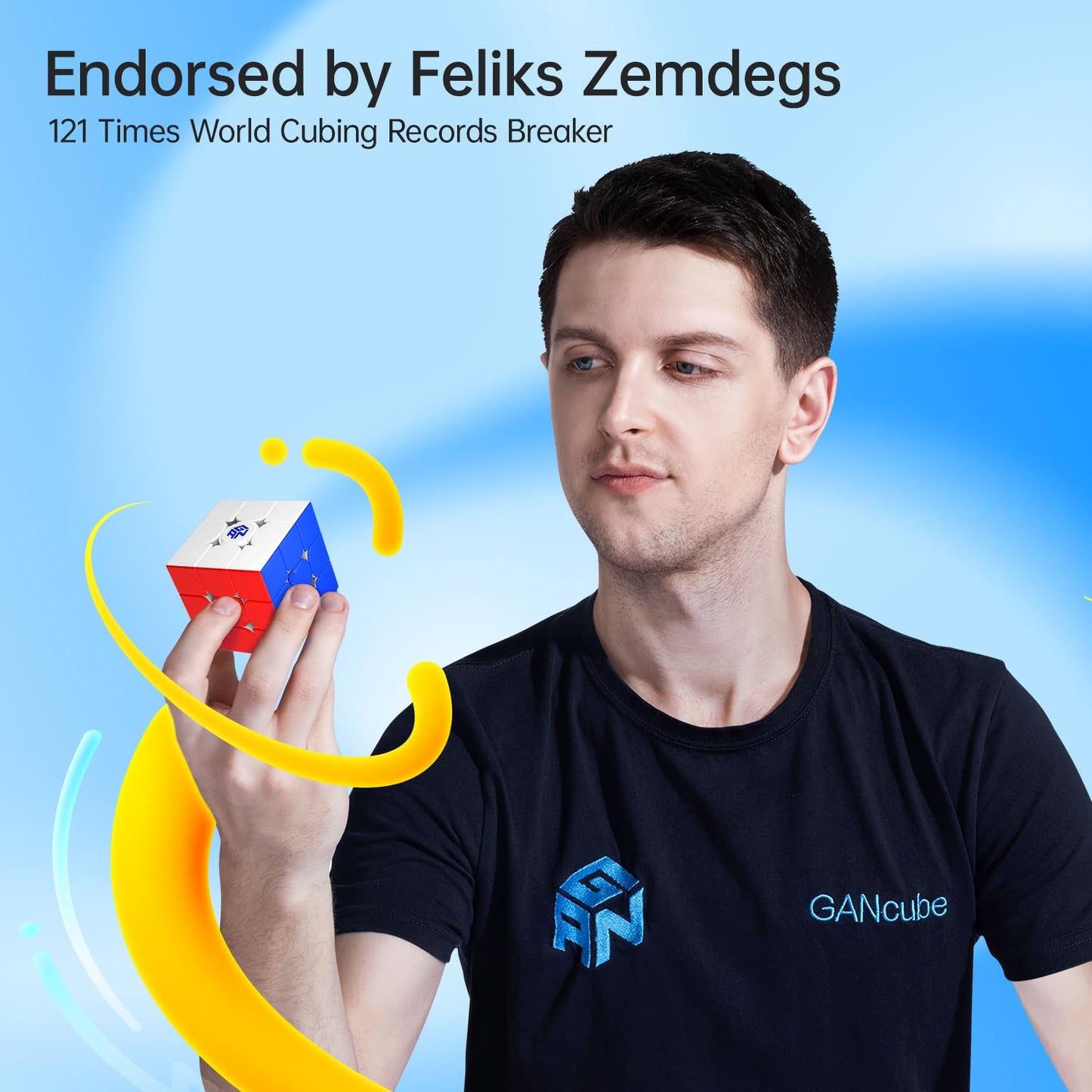 GAN 356 iCarry 2 – Smart Speed Cube with Magnetic Timer, App Connectivity & Replaceable Battery