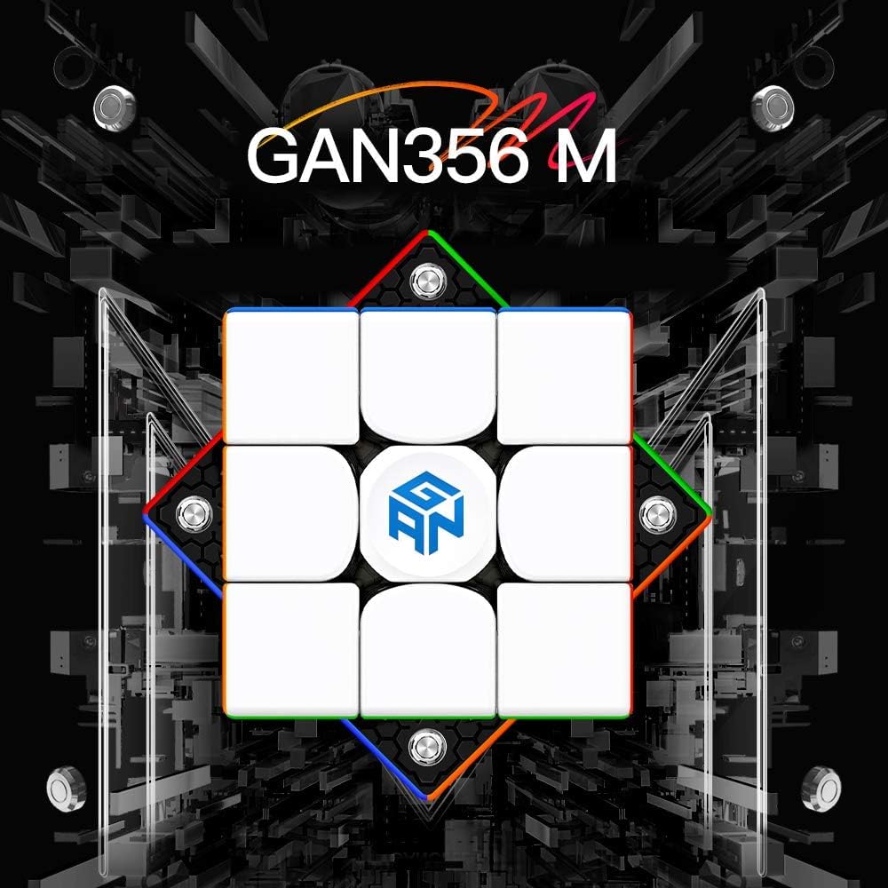 GAN 356 M Magnetic Speed Cube – Stickerless Frosted Version with GES Tuning