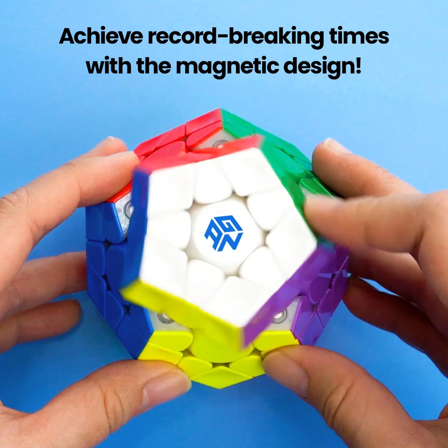 GAN Megaminx Maglev – Pentagonal Magnetic Speed Cube with 160 Magnets & 36 Hand Feels