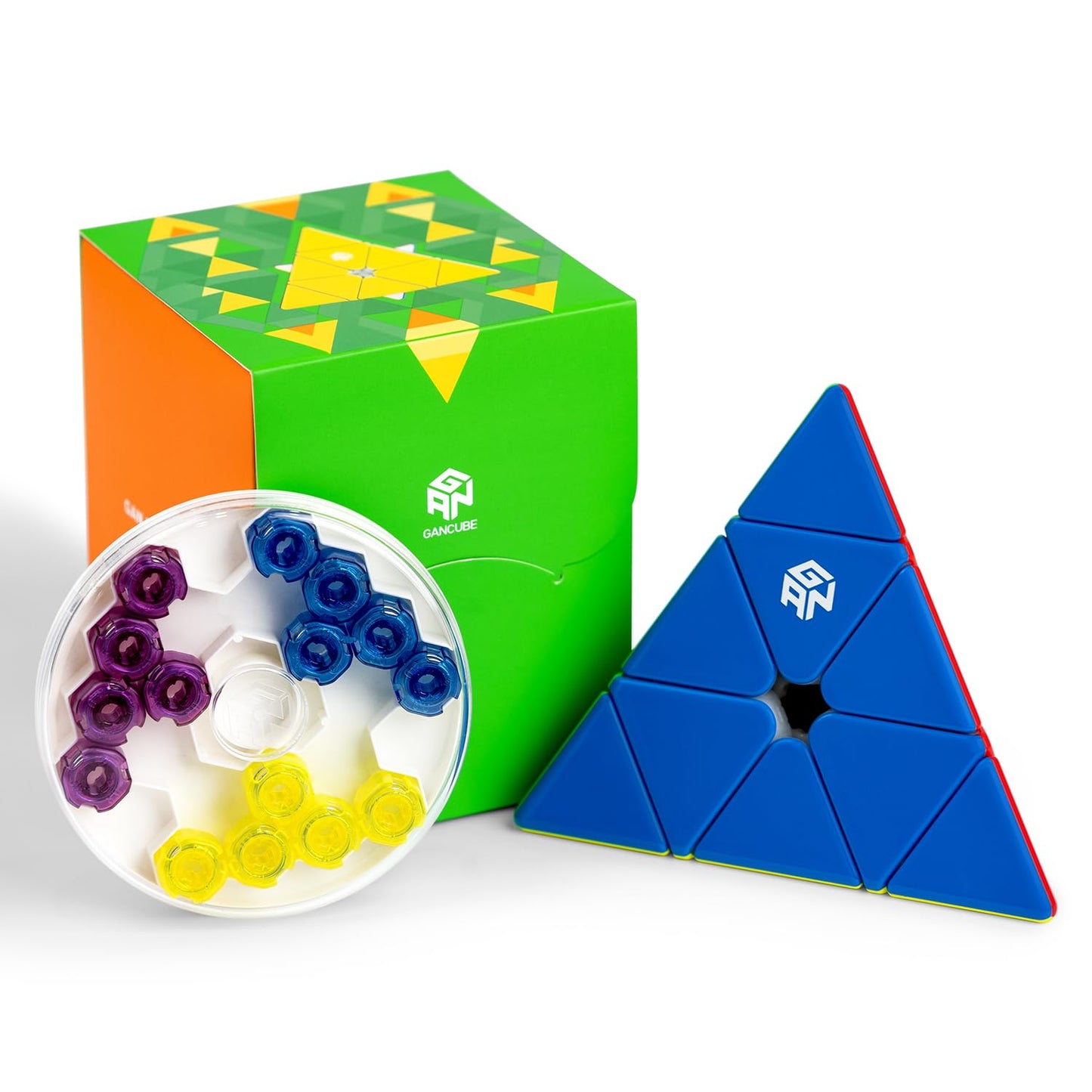 GAN Pyraminx 60 Magnets – Magnetic Pyramid Puzzle with GES+ (Stickerless, Enhanced)