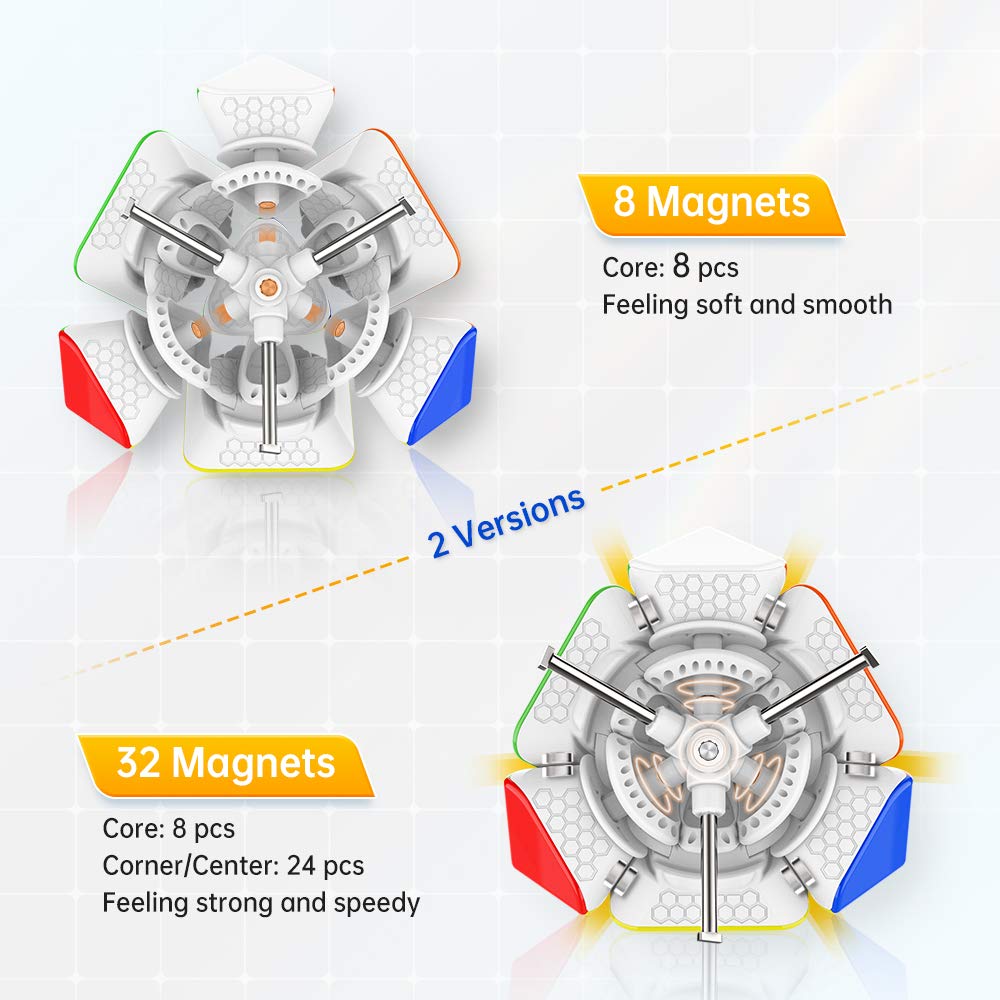 GAN Skewb 8 Magnets – Magnetic Core-Positioning Speed Cube with GES Pro