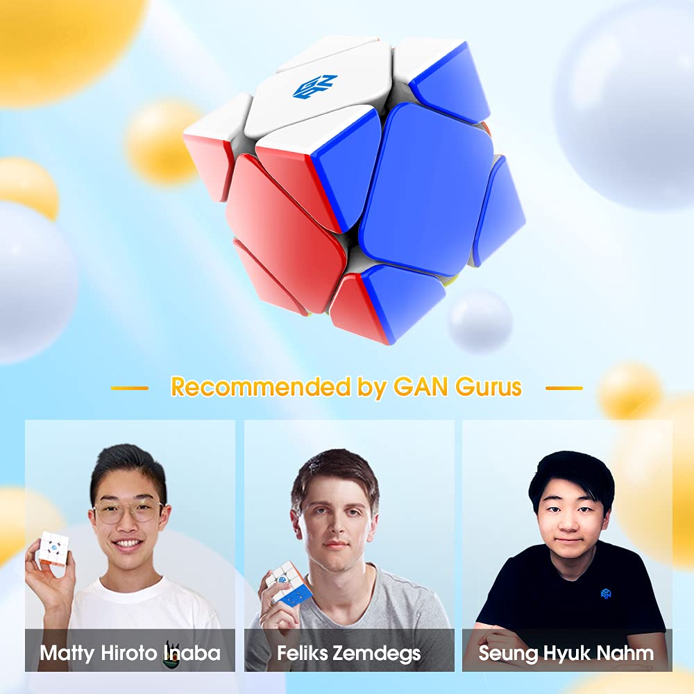GAN Skewb 8 Magnets – Magnetic Core-Positioning Speed Cube with GES Pro
