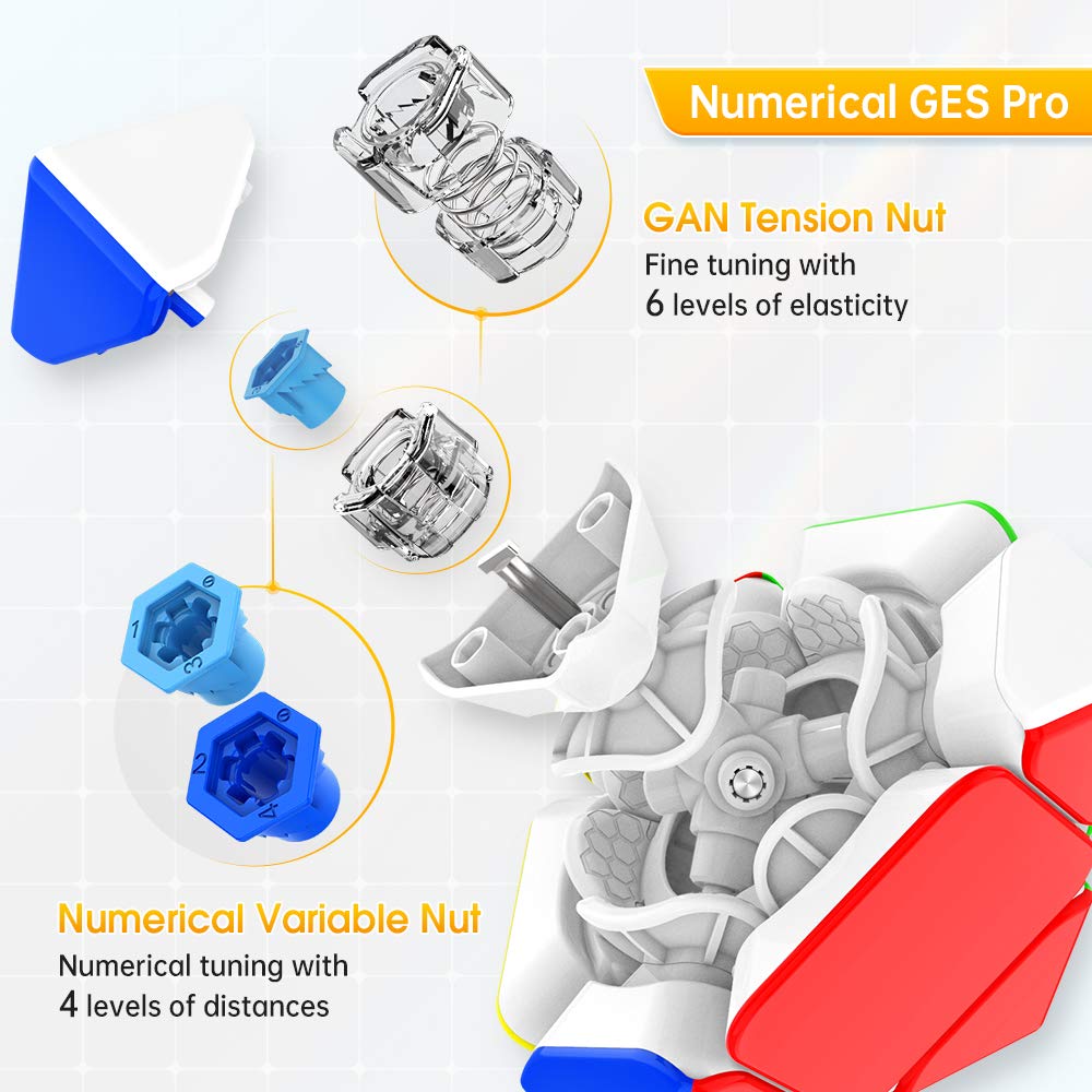 GAN Skewb 8 Magnets – Magnetic Core-Positioning Speed Cube with GES Pro